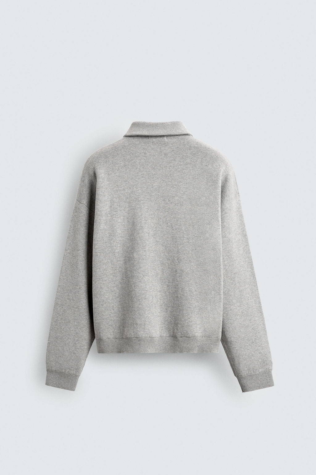 KNIT QUARTER-ZIP POLO SHIRT - Zara фото 9