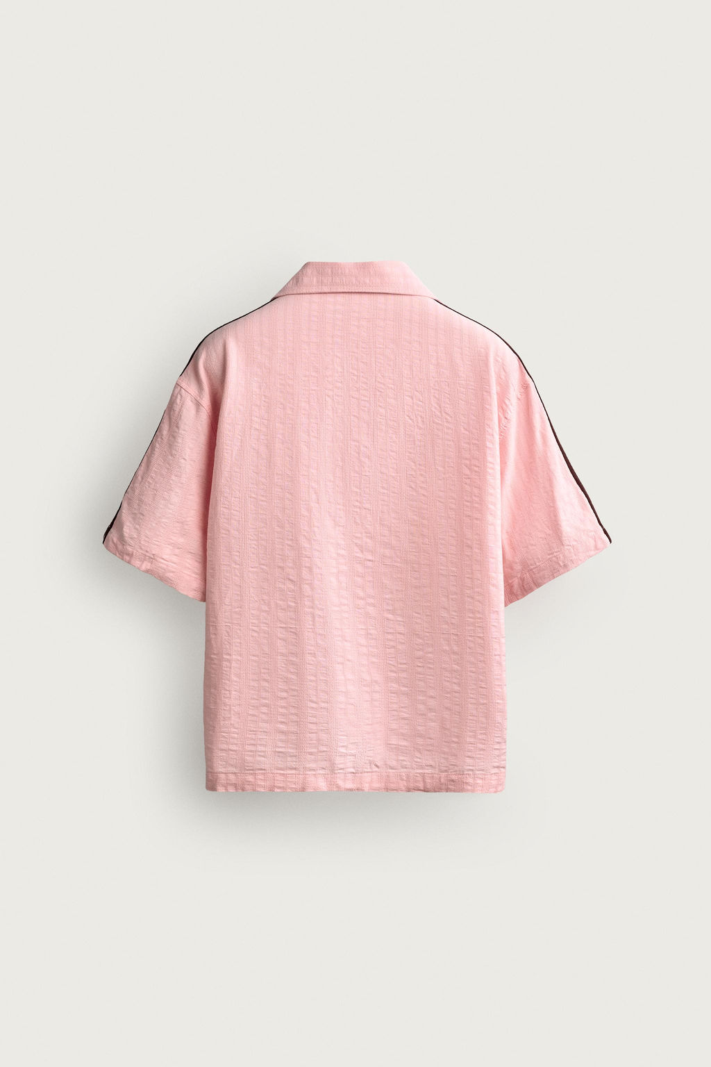 CAMISA BANDAS BORDADO CONTRASTE / Rosa - Zara фото 9