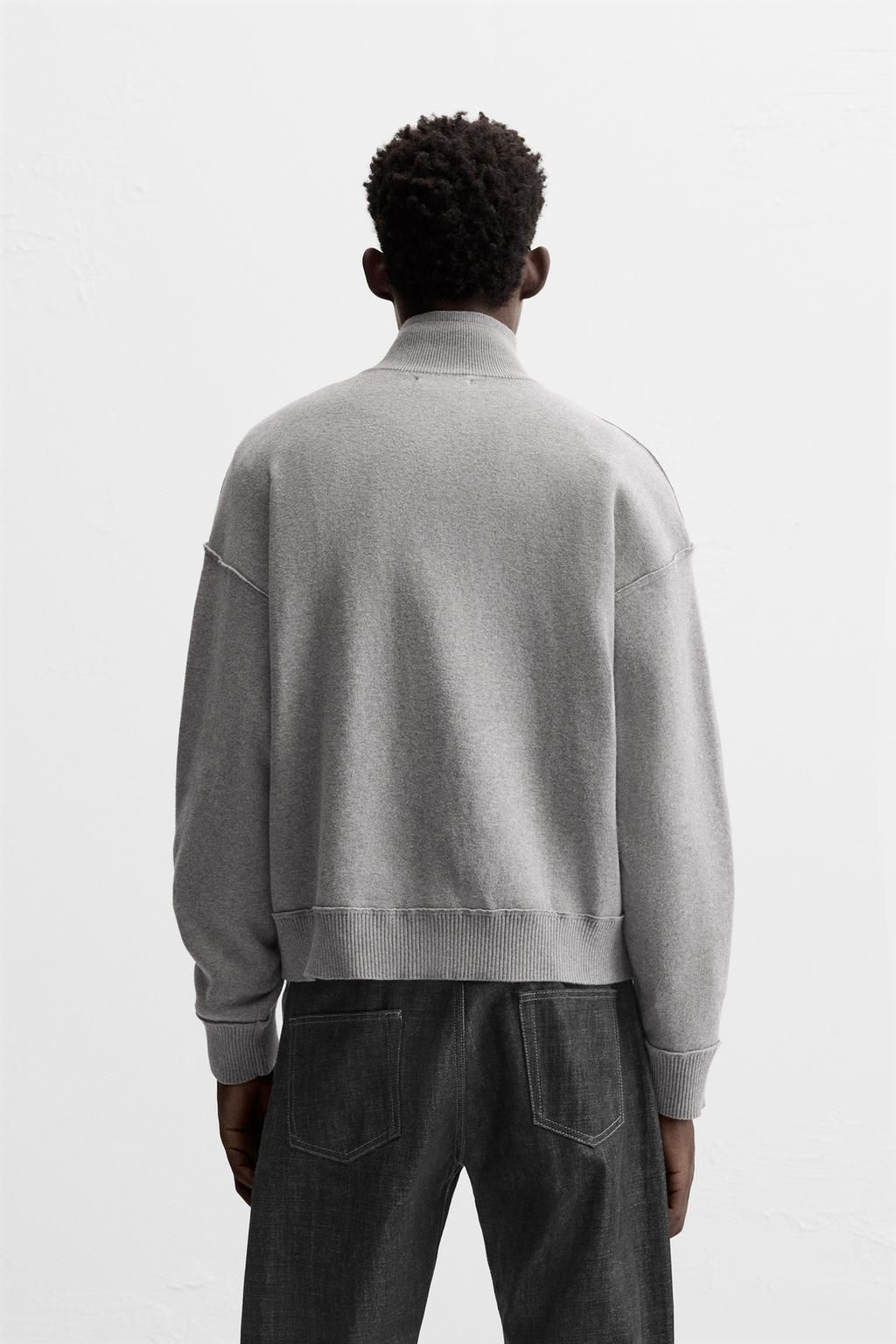 UNEVEN STITCH KNIT JACKET - Zara фото 3