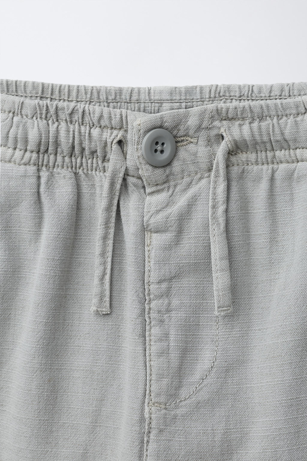 PANTAL?N FLUIDO ALGOD?N / Gris perla - Zara фото 3