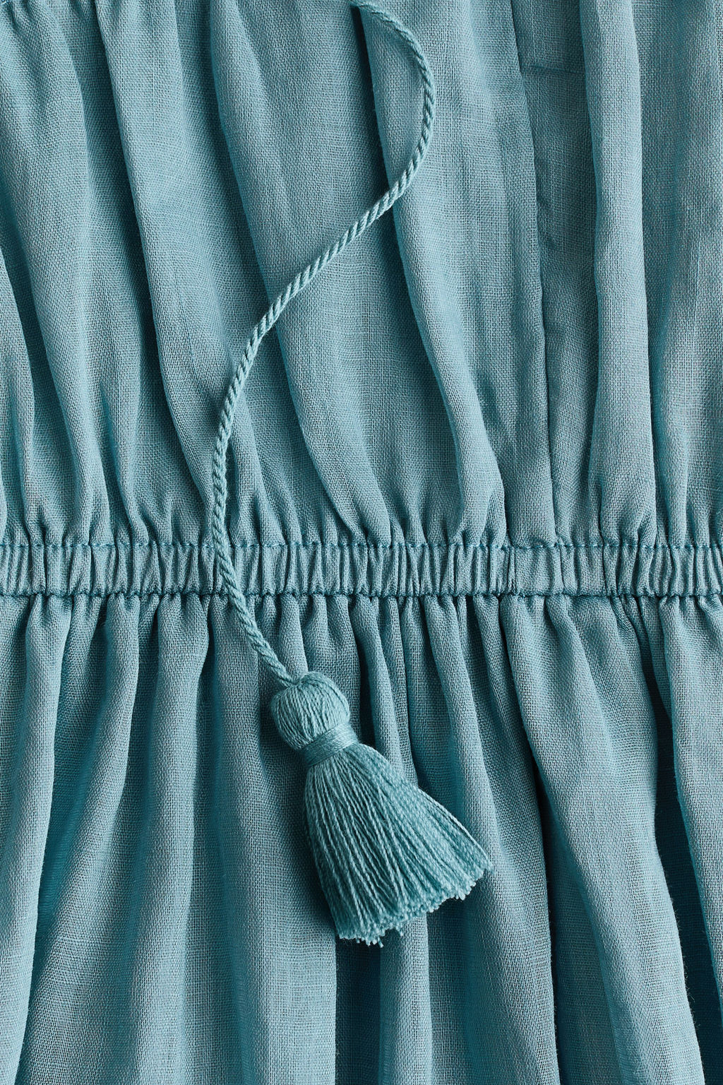 Vestido de ramio con tiras de enlazar - H&m фото 7