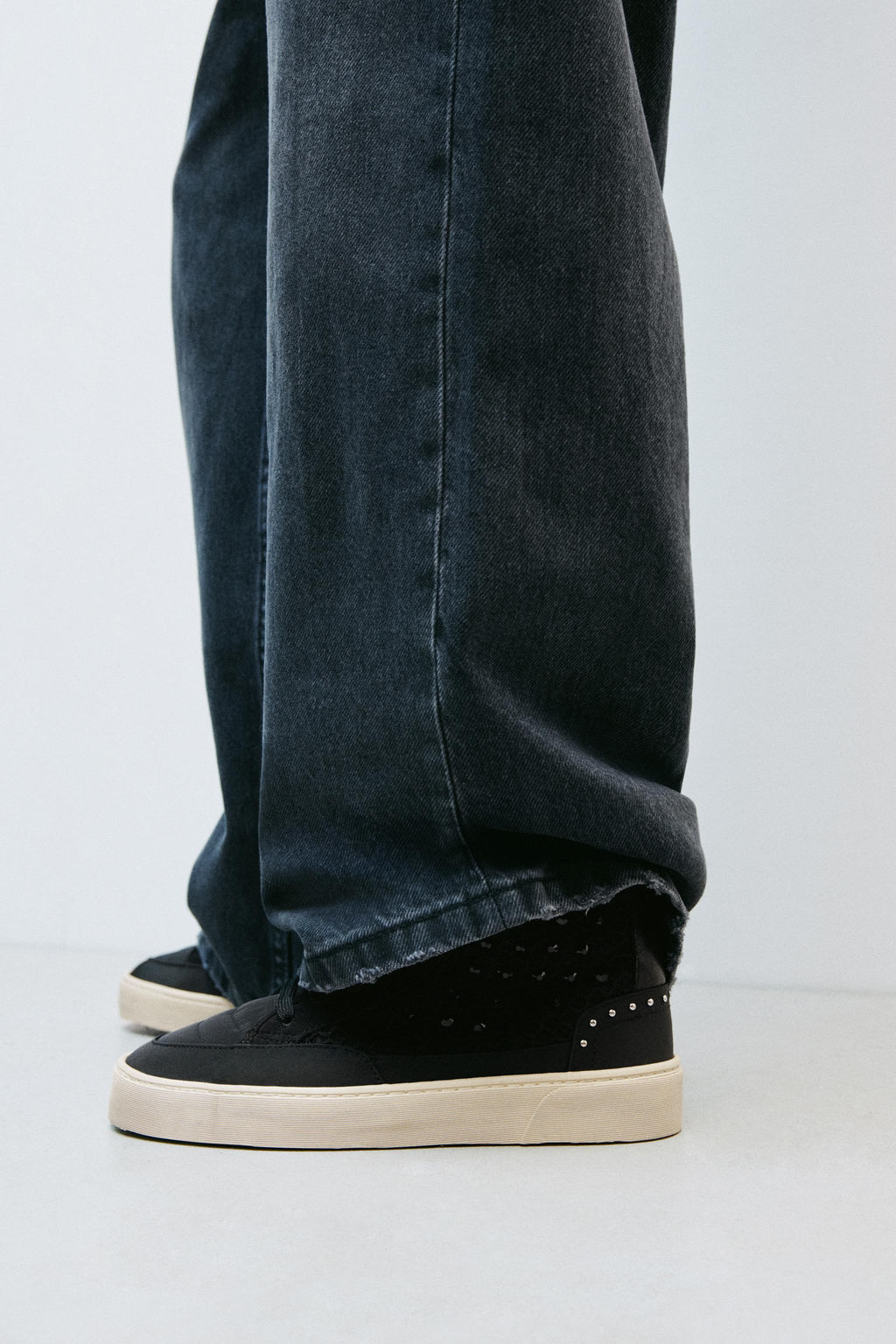 HIGH-TOP SNEAKERS WITH RHINESTONES - Zara фото 8