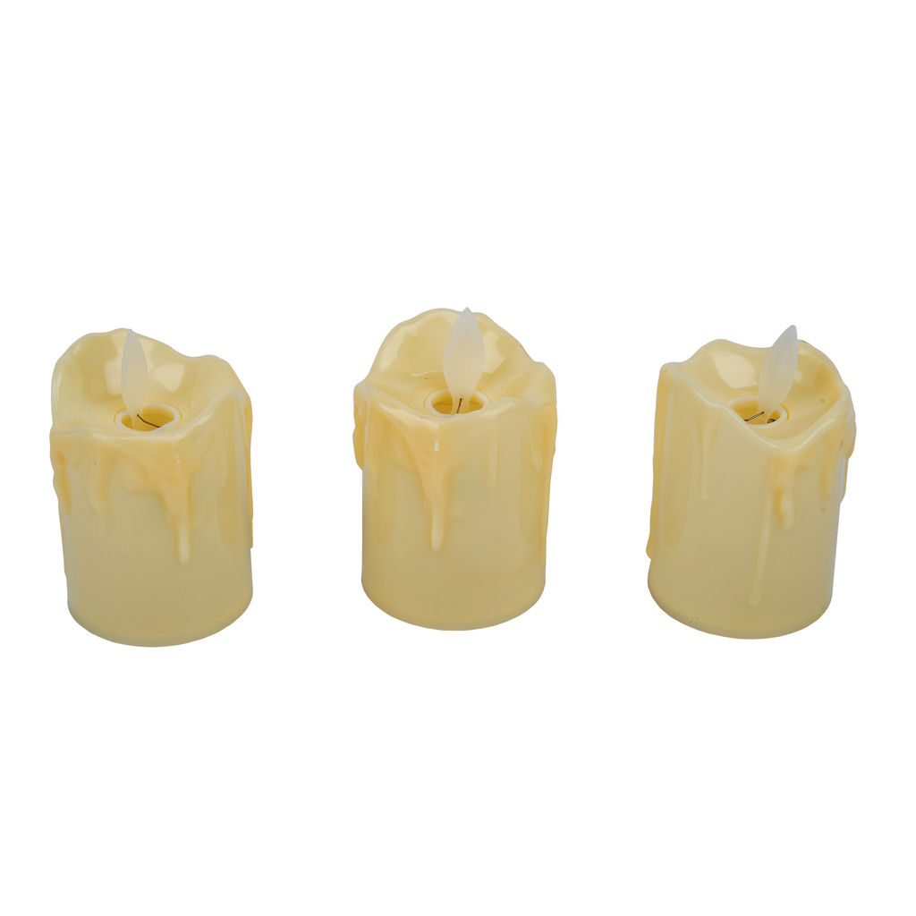 ULD-F062 WW CANDLE SET3 Фигура светодиодная Свеча на батарейках LR44 (в/к), в составе набора из 3 штук. 1 светодиод. Теплый белый свет. TM Uniel - Volpe фото 3