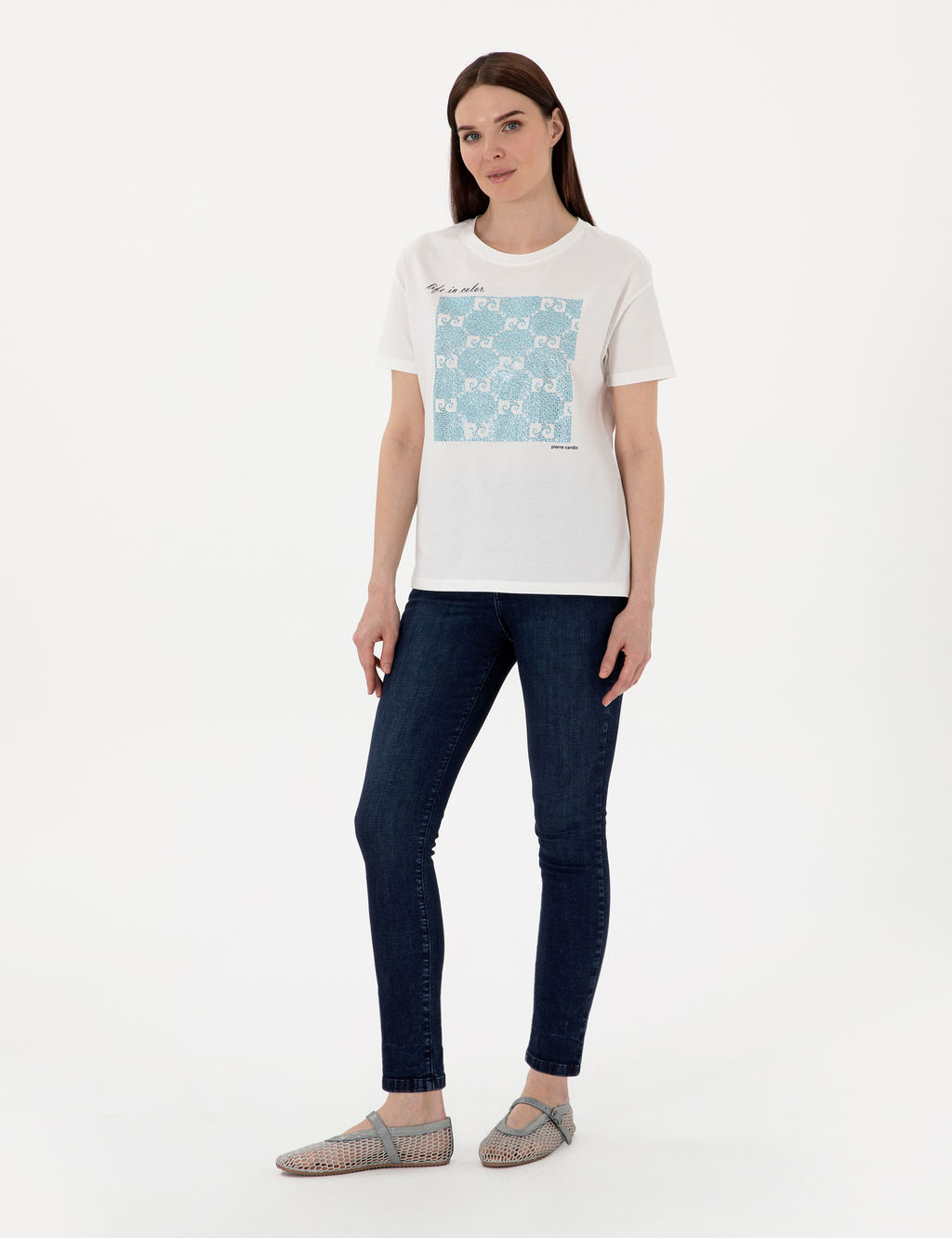 Beyaz Regular Fit Ti__rt