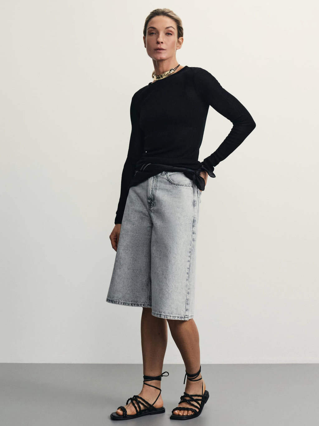 Джинсовые шорты бермуды / Zarina