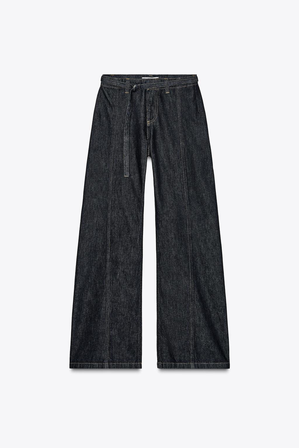 Z1975 HIGH-WAIST BOOTCUT JEANS WITH BELT - Zara фото 2