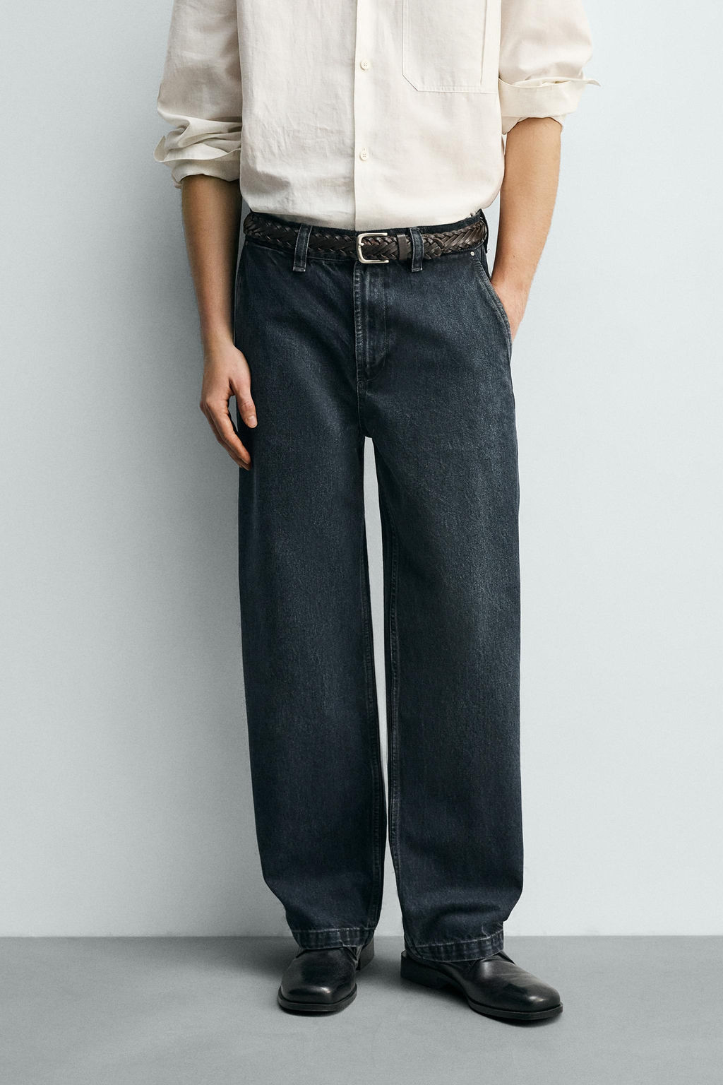 DENIM CHINO TROUSERS - Zara фото 21