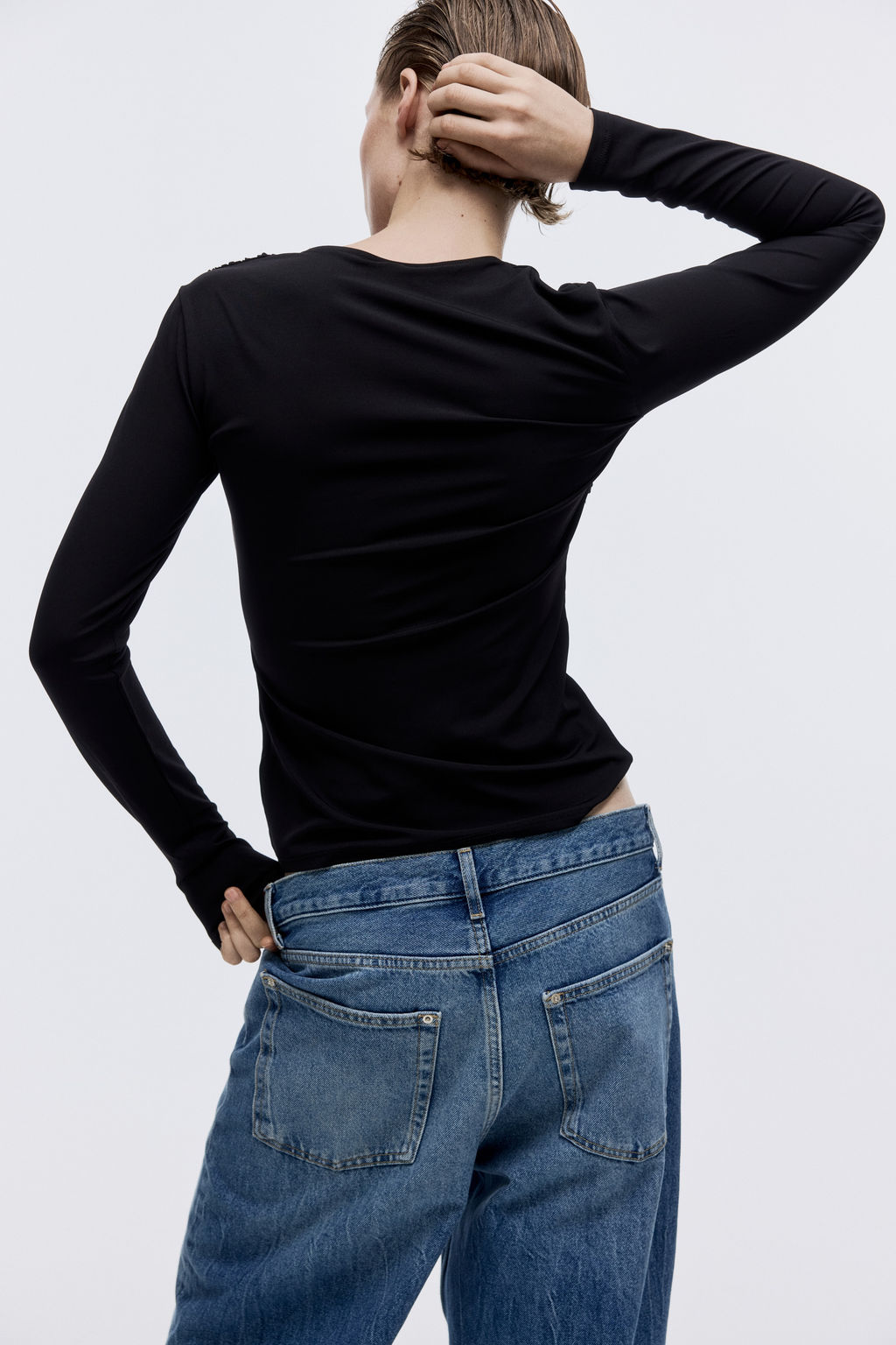Top drapeado de punto - H&m фото 8
