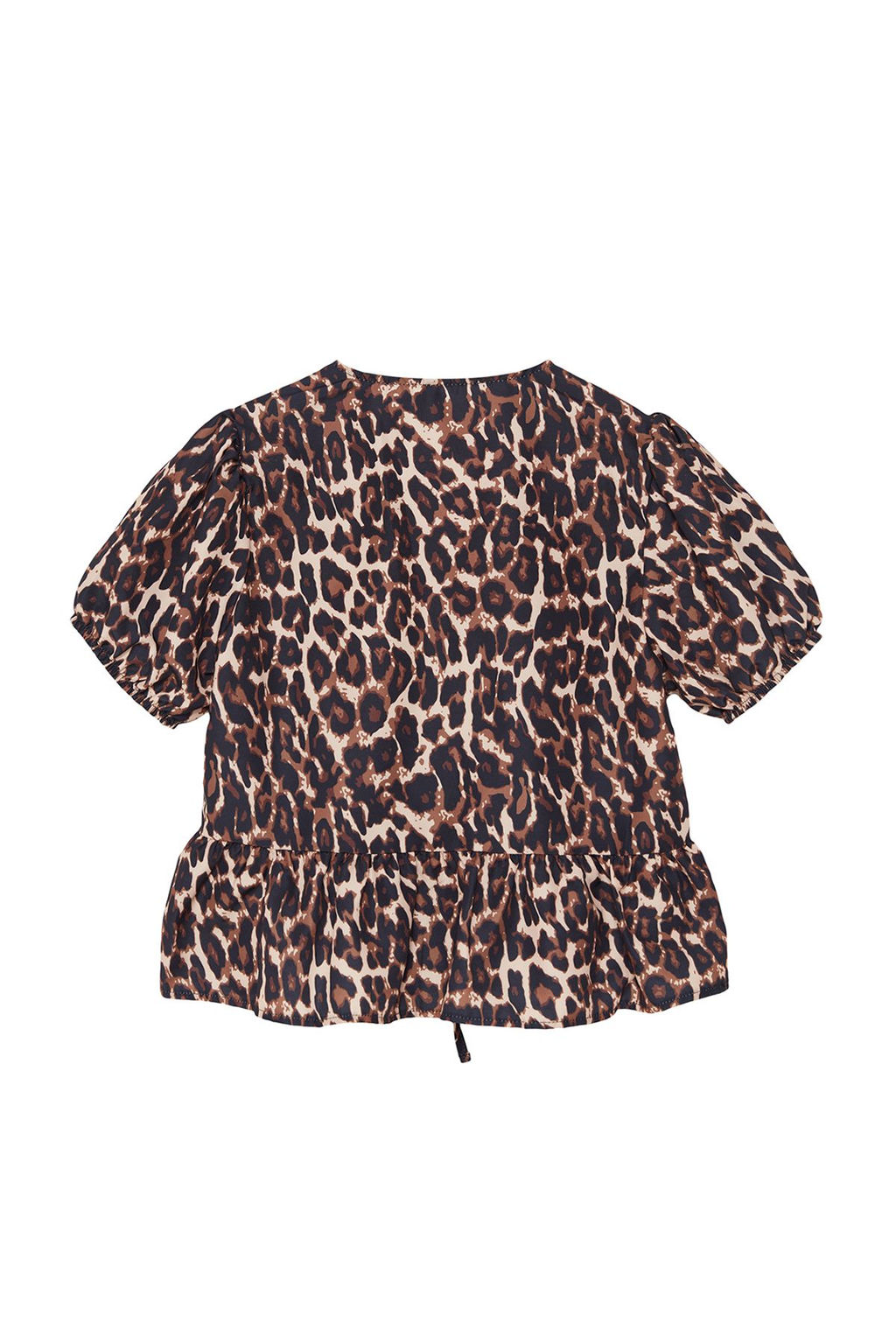 TRENDYOLMILLA Kahverengi Leopar Desenli Baglamal? Cif Tarafl? Dokuma Gomlek TWOSS24GO00233  фото 7