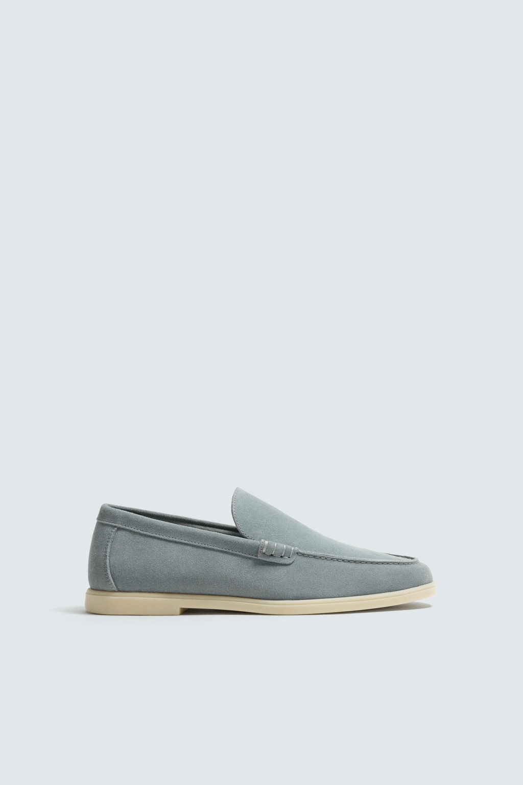 MOCAS?N PIEL CASUAL / Azul Claro - Zara фото 4
