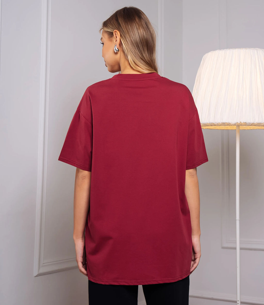 Футболка #КТ1 (22)-2, бордовый