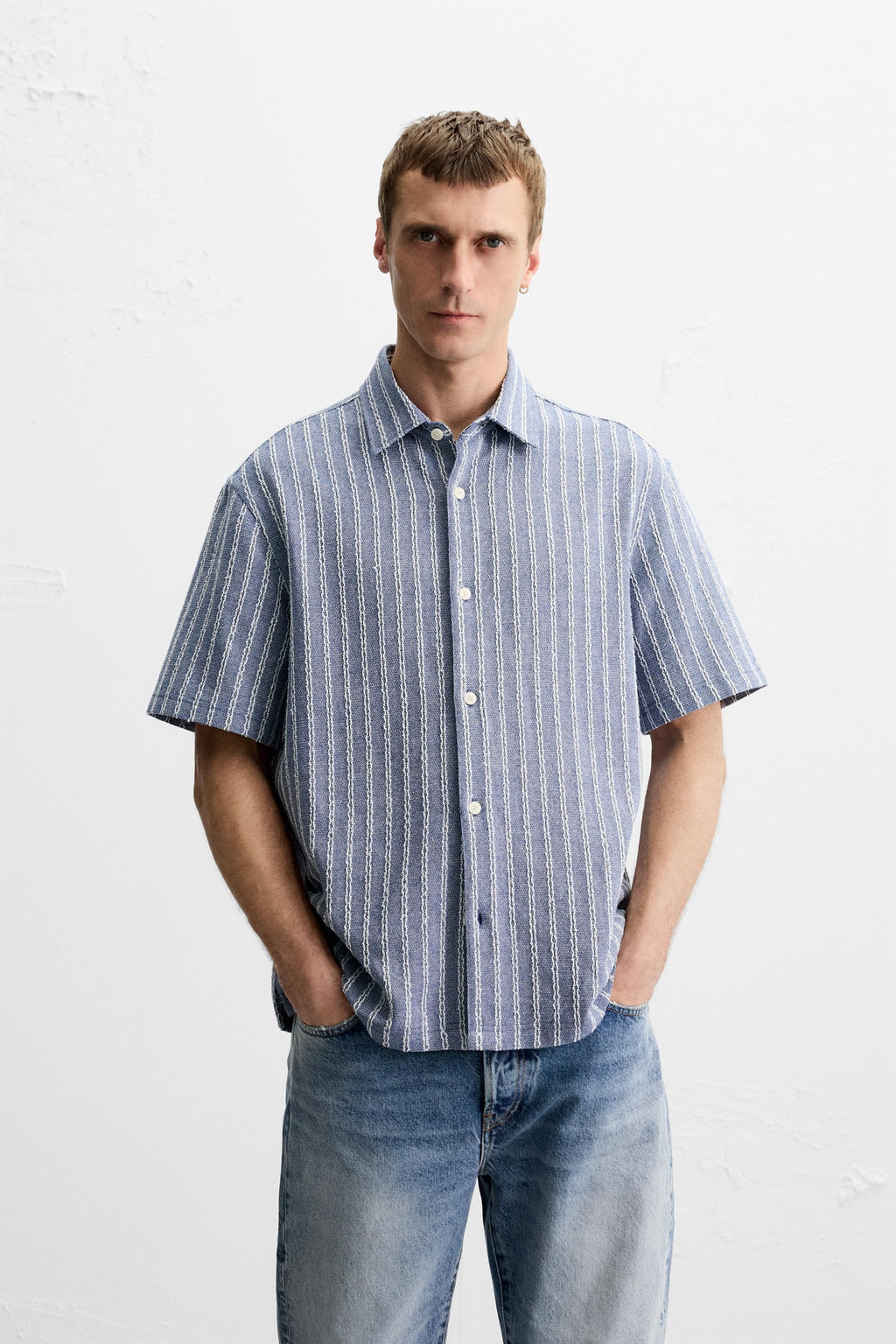 STRIPED JACQUARD SHIRT - Zara фото 2