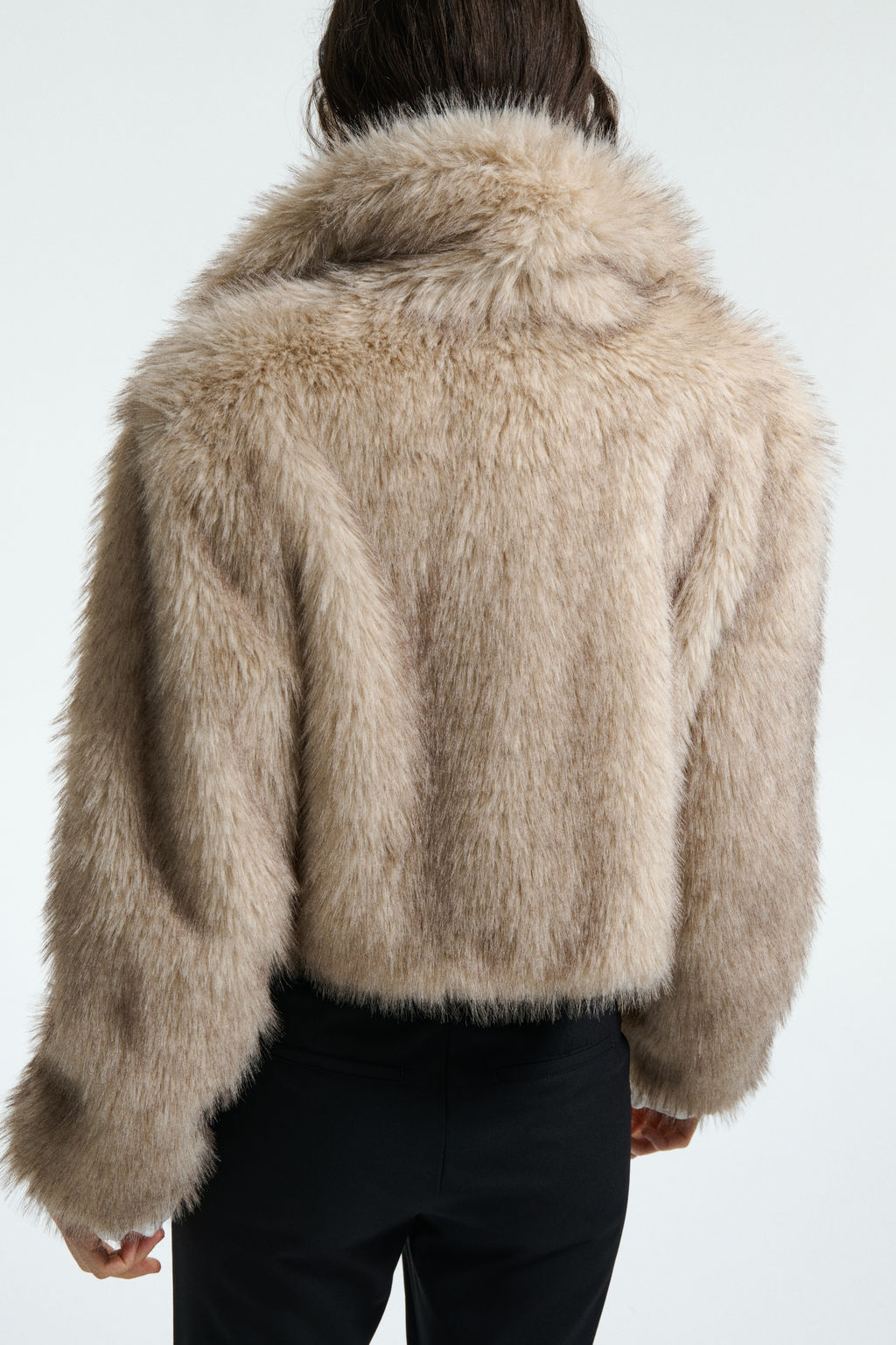 Cropped fluffy jacket - H&m фото 16