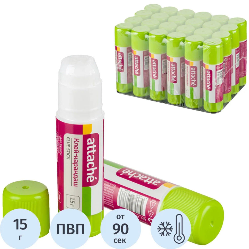 Клей-карандаш 15г _Attache  фото 2