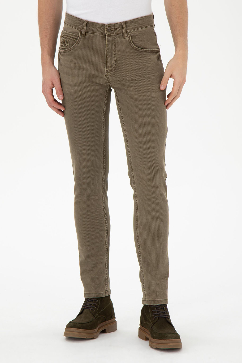 Мужские коричневые джинсовые брюки Неожиданная скидка в корзине - U.s. polo assn фото 2