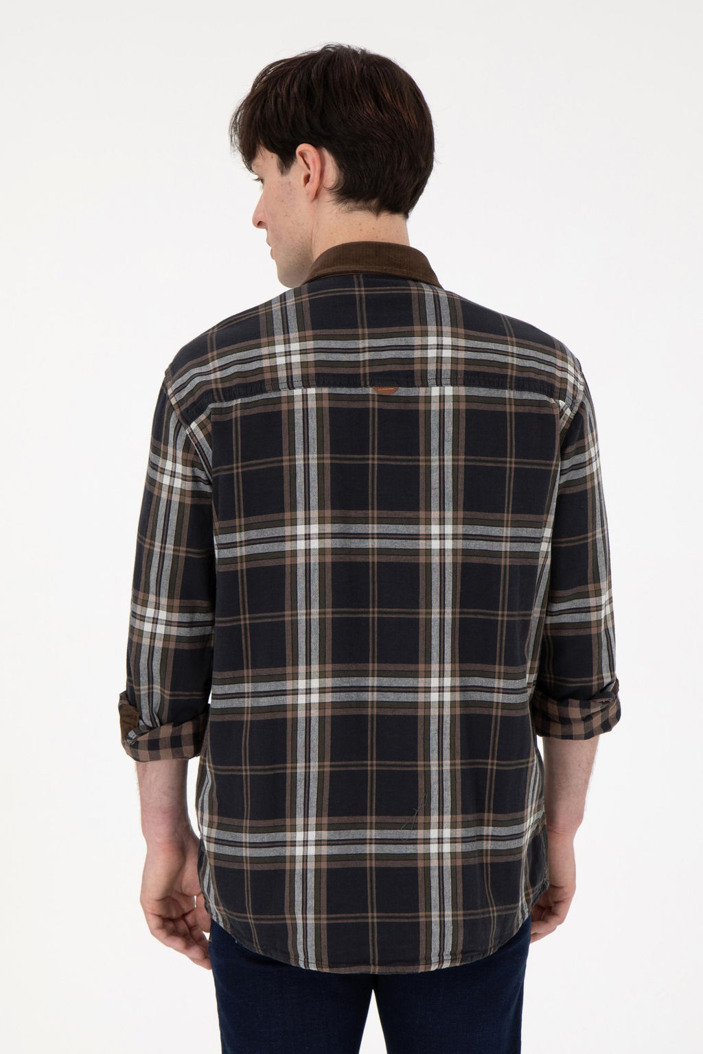 Мужская джинсовая рубашка светло-хаки Неожиданная скидка в корзине - U.s. polo assn фото 5