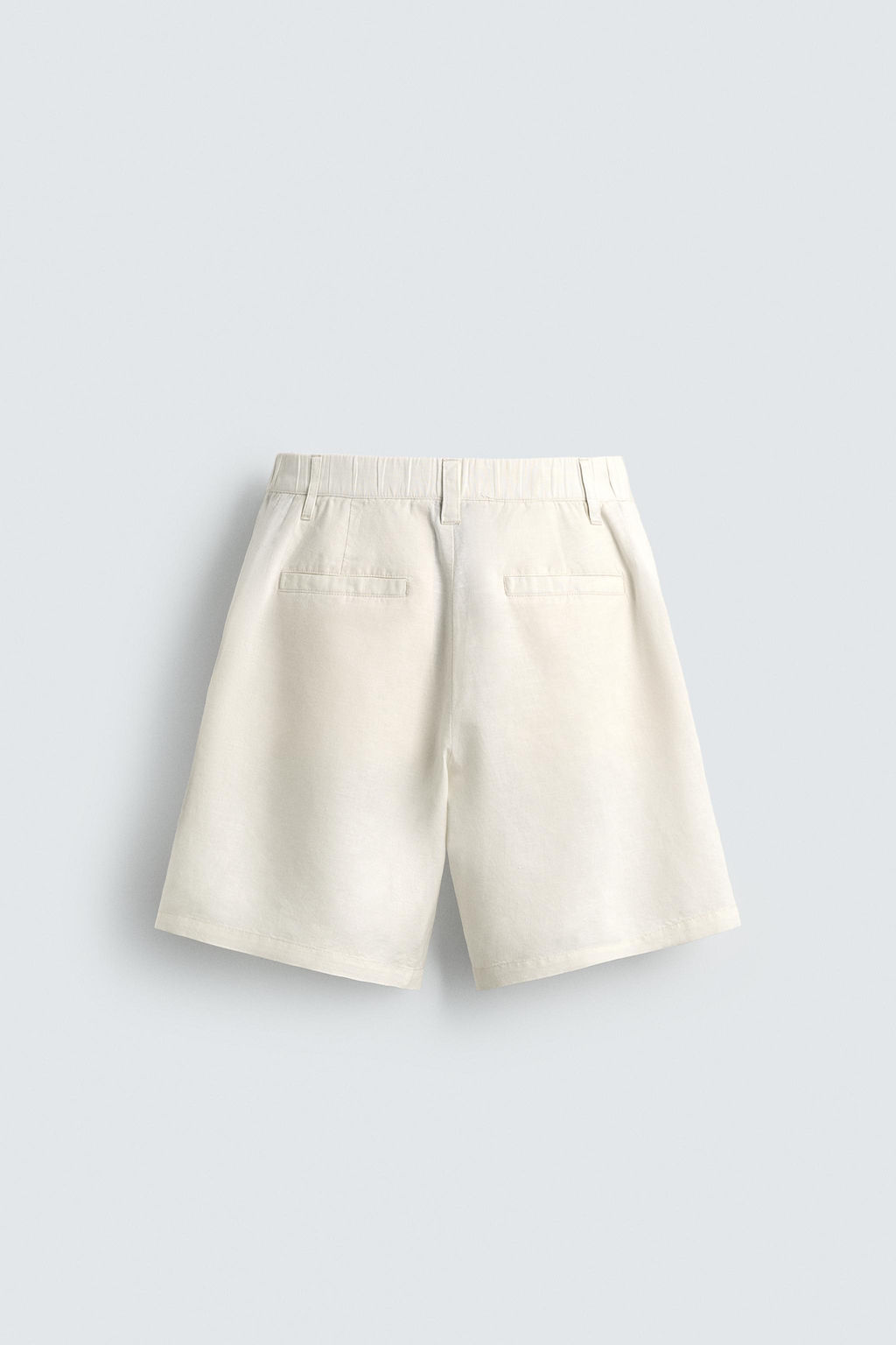 BERMUDA REGULAR FIT C??AMO - ALGOD?N / Blanco