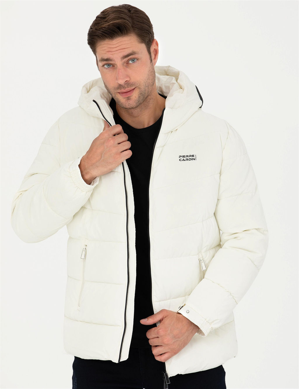 Ekru Kap__onlu Spor Mont - Pierre cardin фото 8