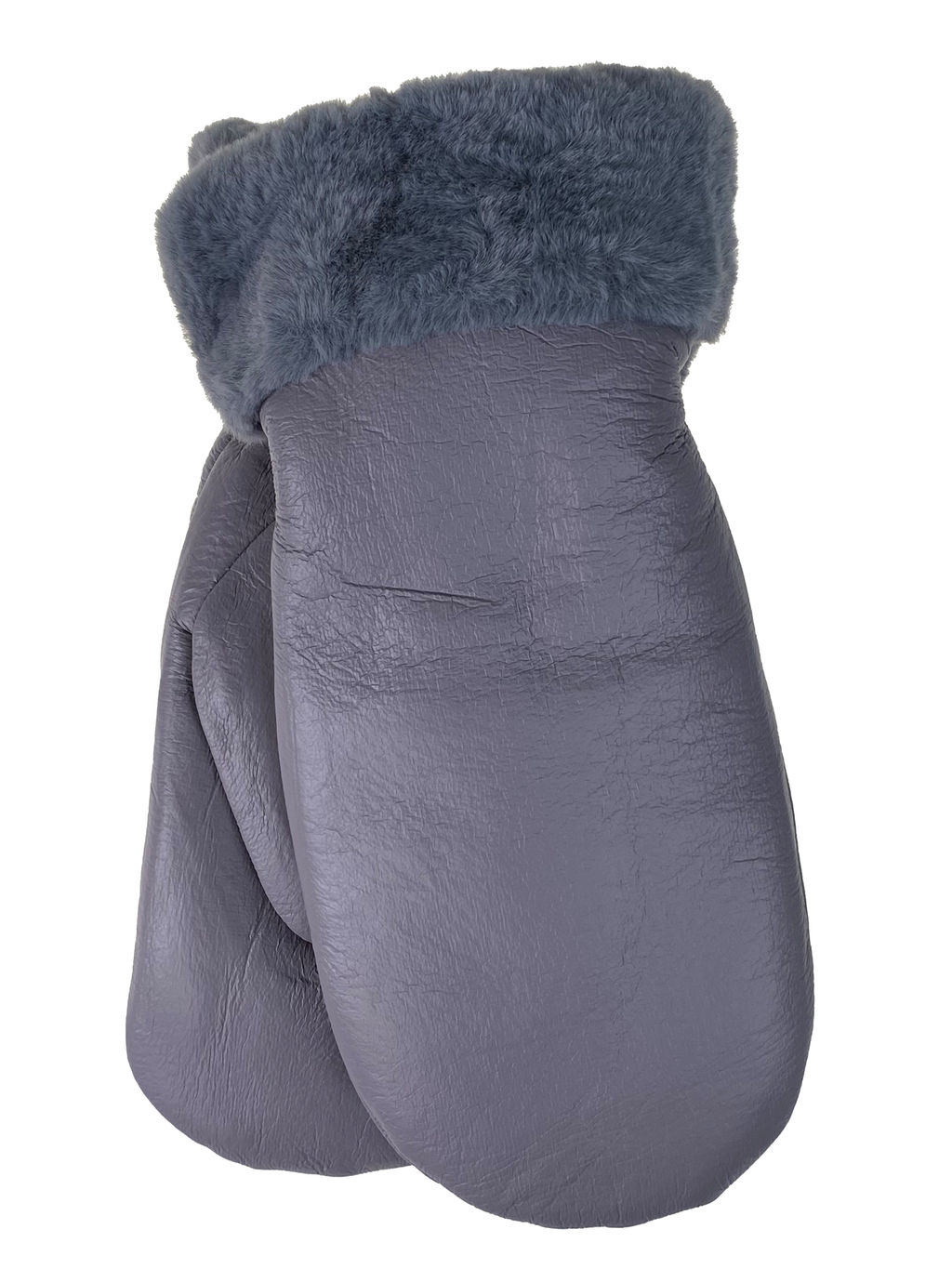 Зимние женские варежки с подкладом из искусственного меха, цвет шоколад - Greta фото 21