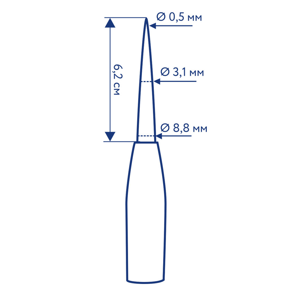 Gamma CON-02 Шило универсальное в блистере Конус