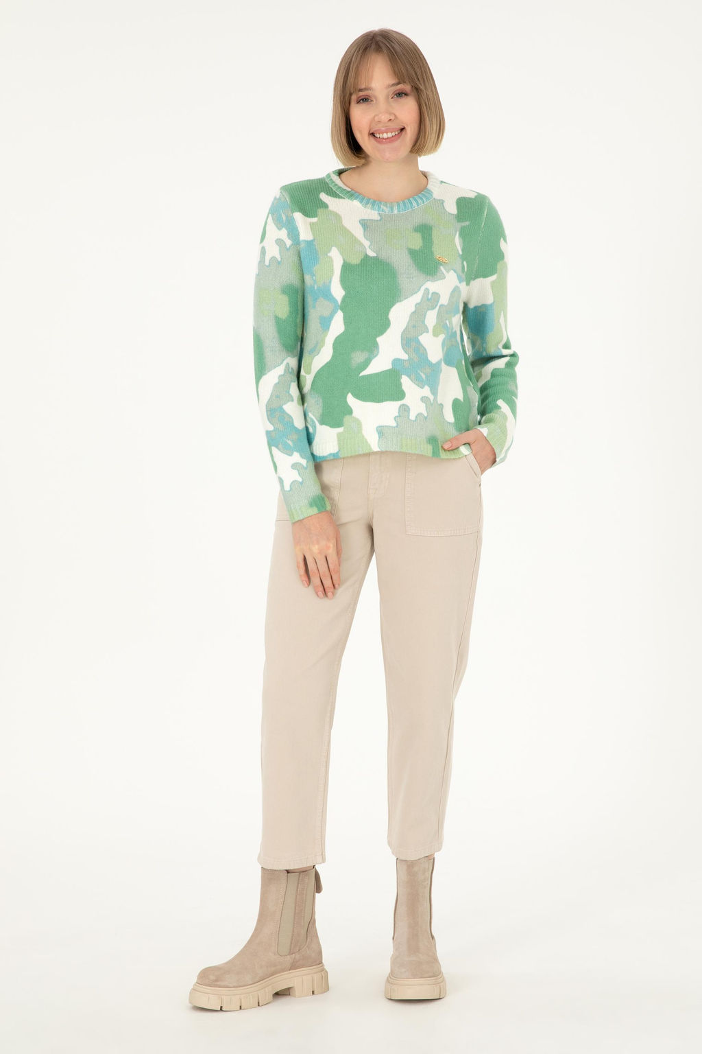 Женский мятный свитер Неожиданная скидка в корзине - U.s. polo assn фото 4
