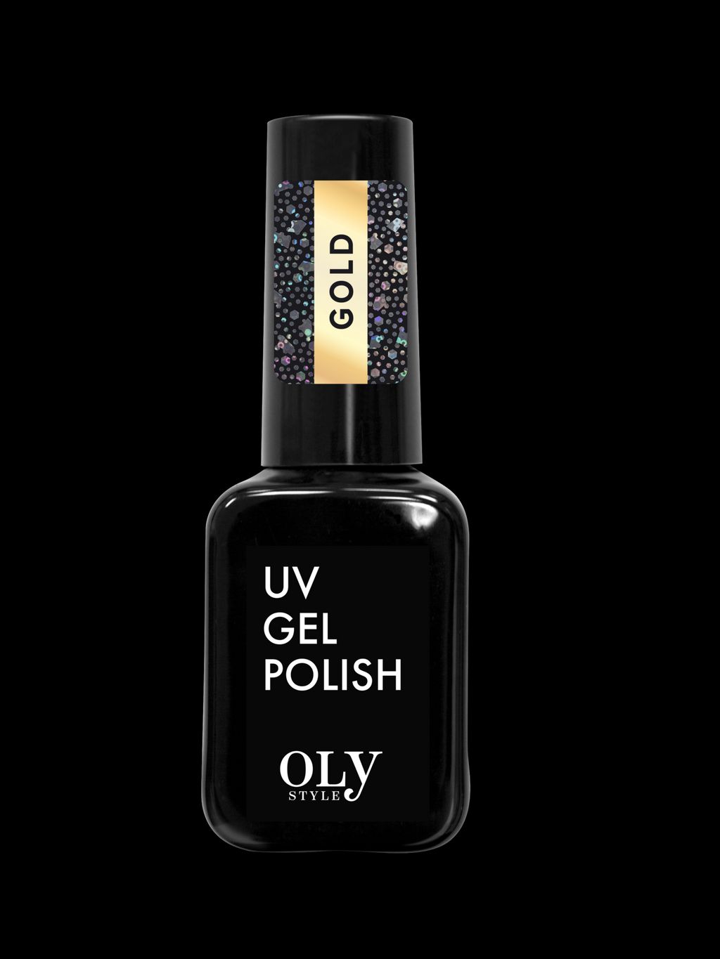 OLYSTYLE Топовое покрытие без липкого слоя Glitter Top Coat тон 03 gold