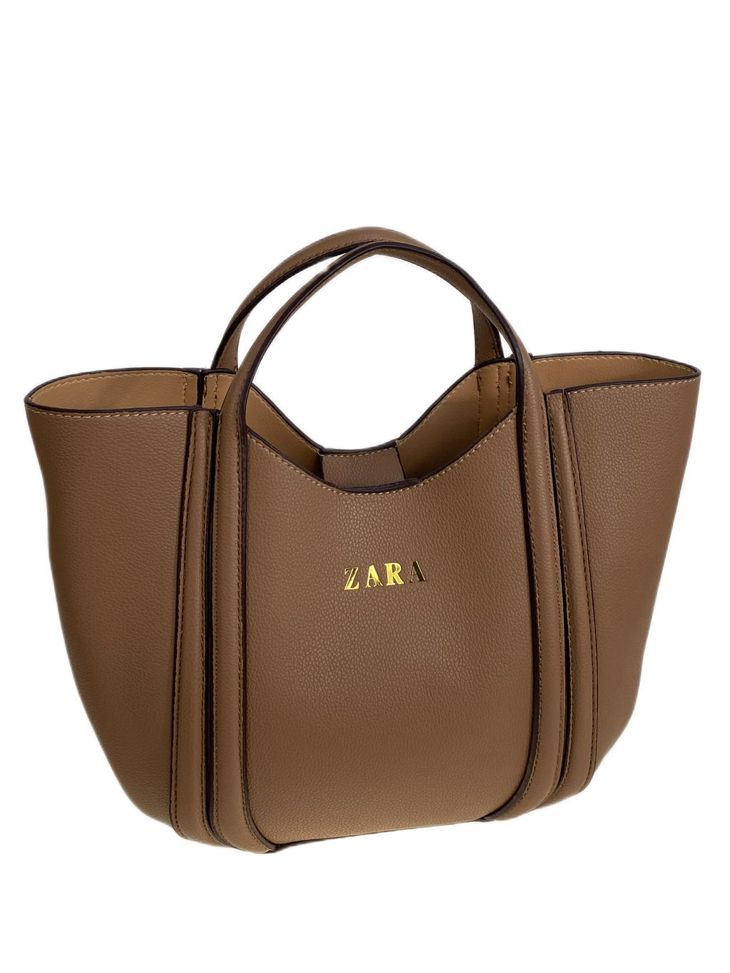 Женская сумка из искусственной кожи, цвет коричневый