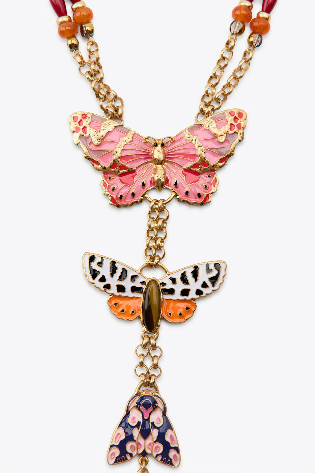 BEADED BUTTERFLY NECKLACE - Zara фото 3