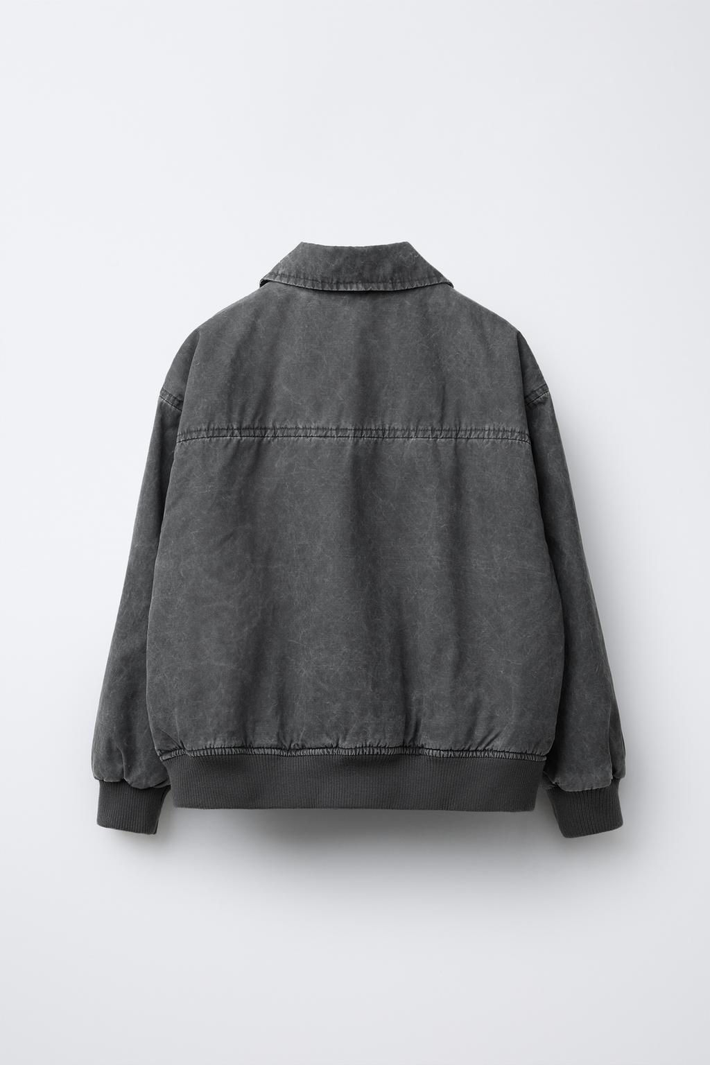 FADED-EFFECT BOMBER JACKET - Zara фото 2