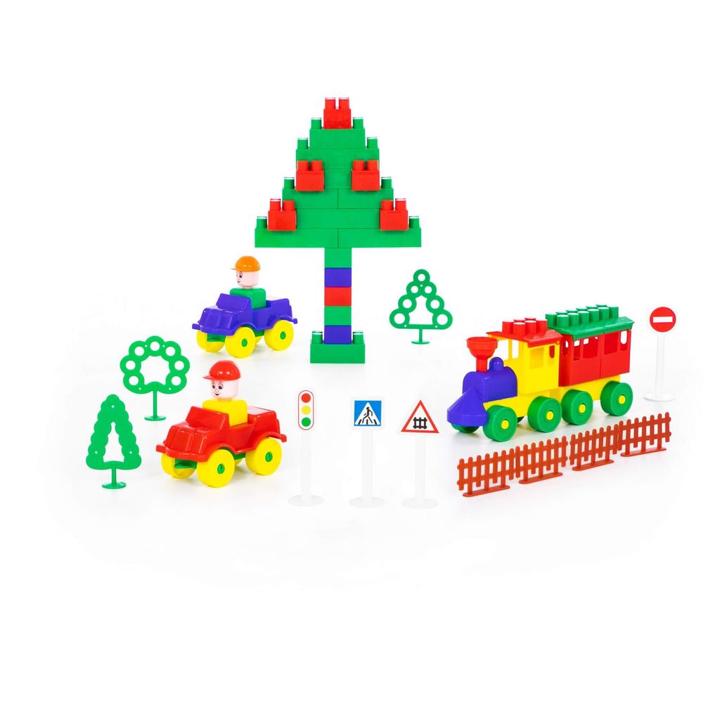 Конструктор Строитель (181 элемент) (в пакете) - Полесье фото 3