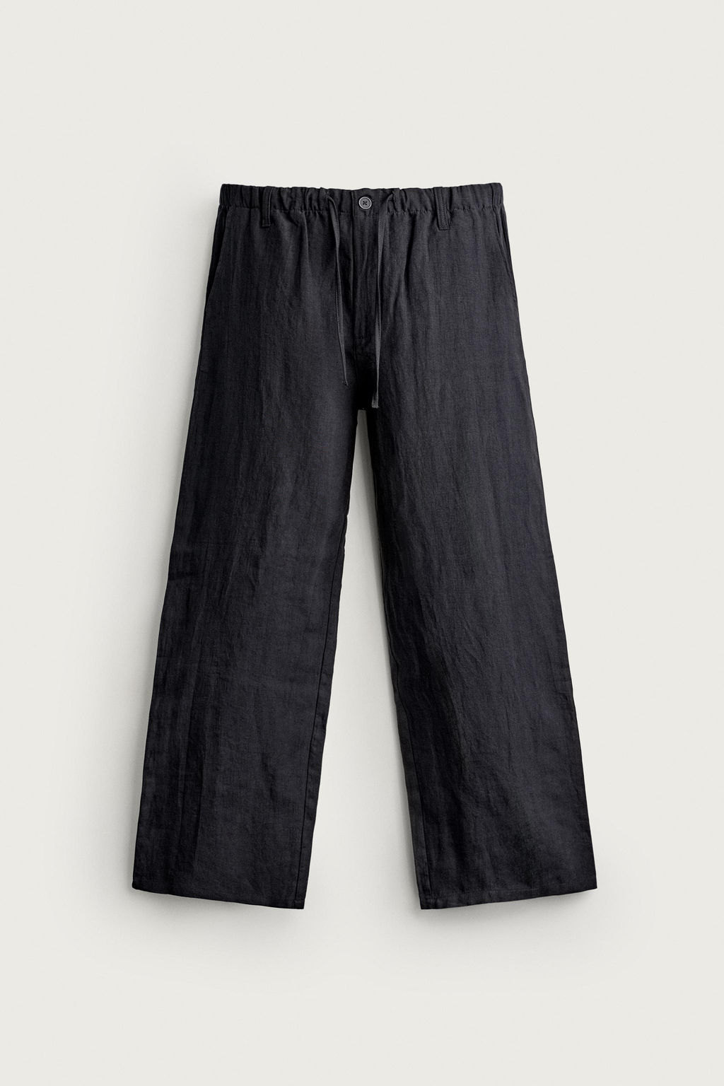 PANTAL?N RELAXED FIT 100% LINO / Marino oscuro - Zara фото 10