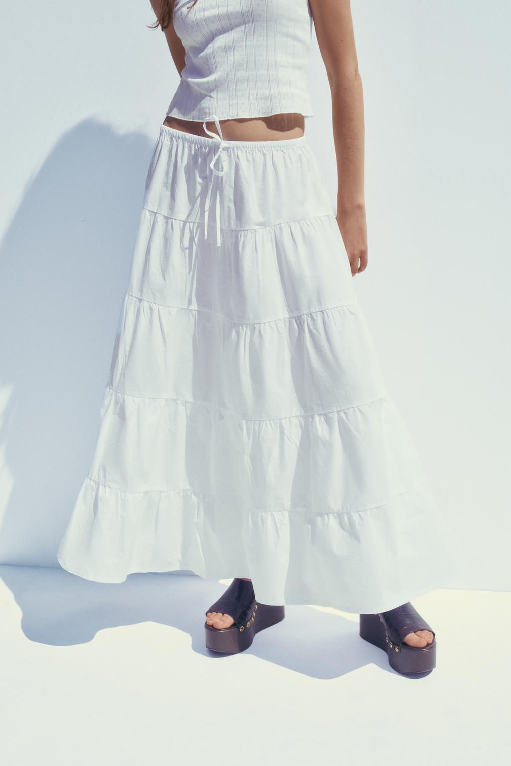 PANELLED LONG SKIRT - Zara фото 4