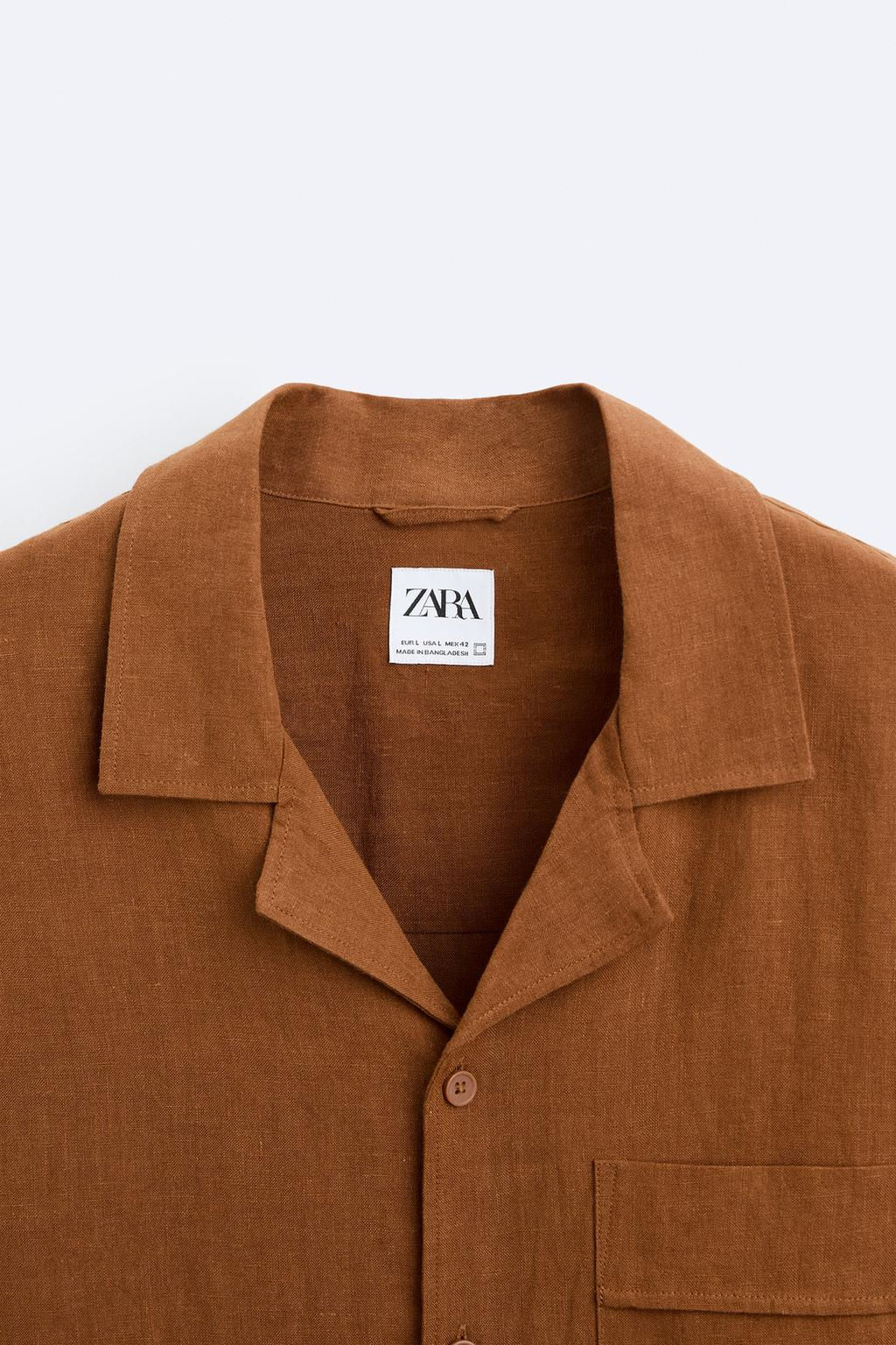 %100 KETEN GOMLEK - Zara фото 8