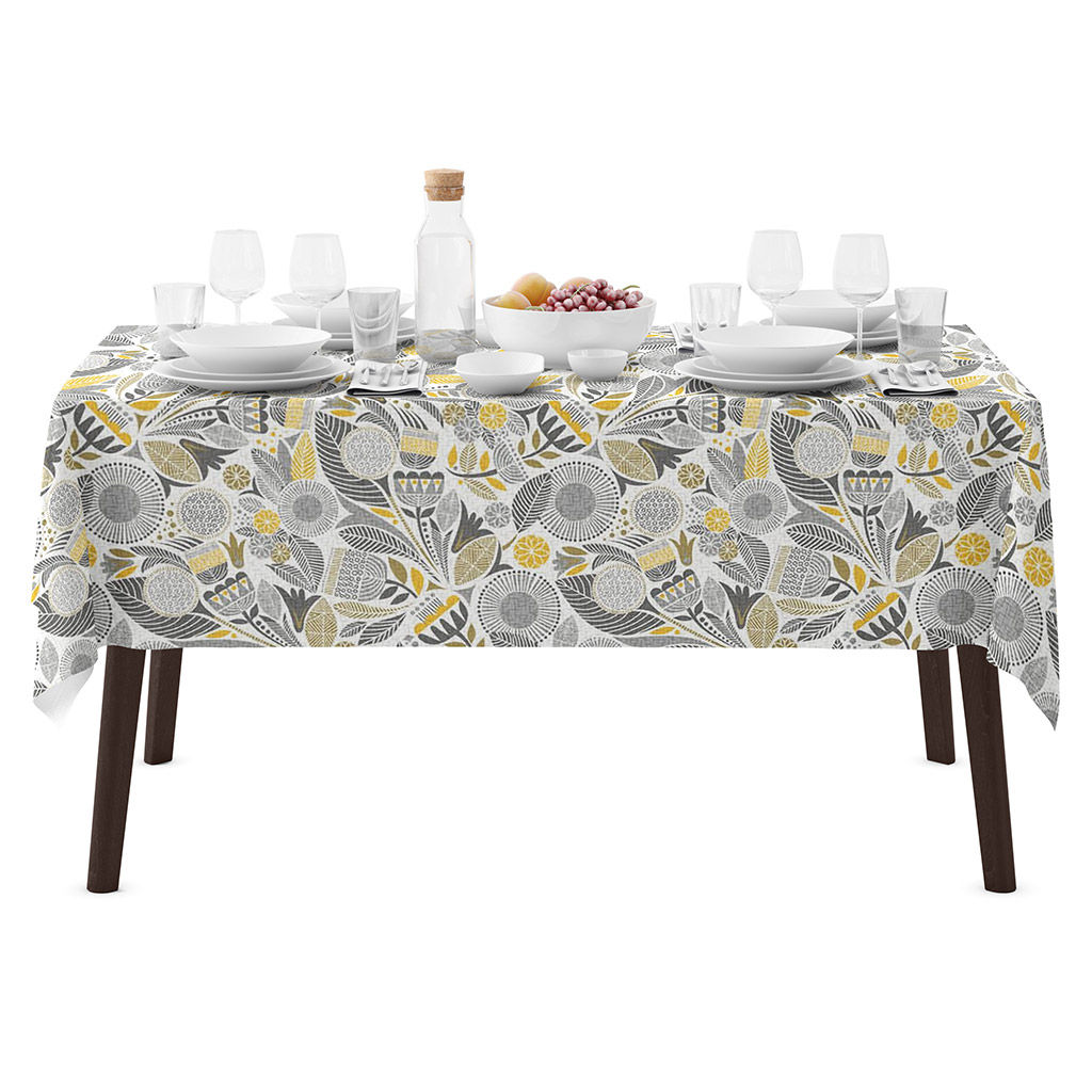 Скатерть 120х145см Марракеш, длина стола до 105см, на 4 персоны, рогожка, хлопок Комфорт 171г/м2, упаковка классическая 28х41см, Домашняя мода (Россия)  фото 5