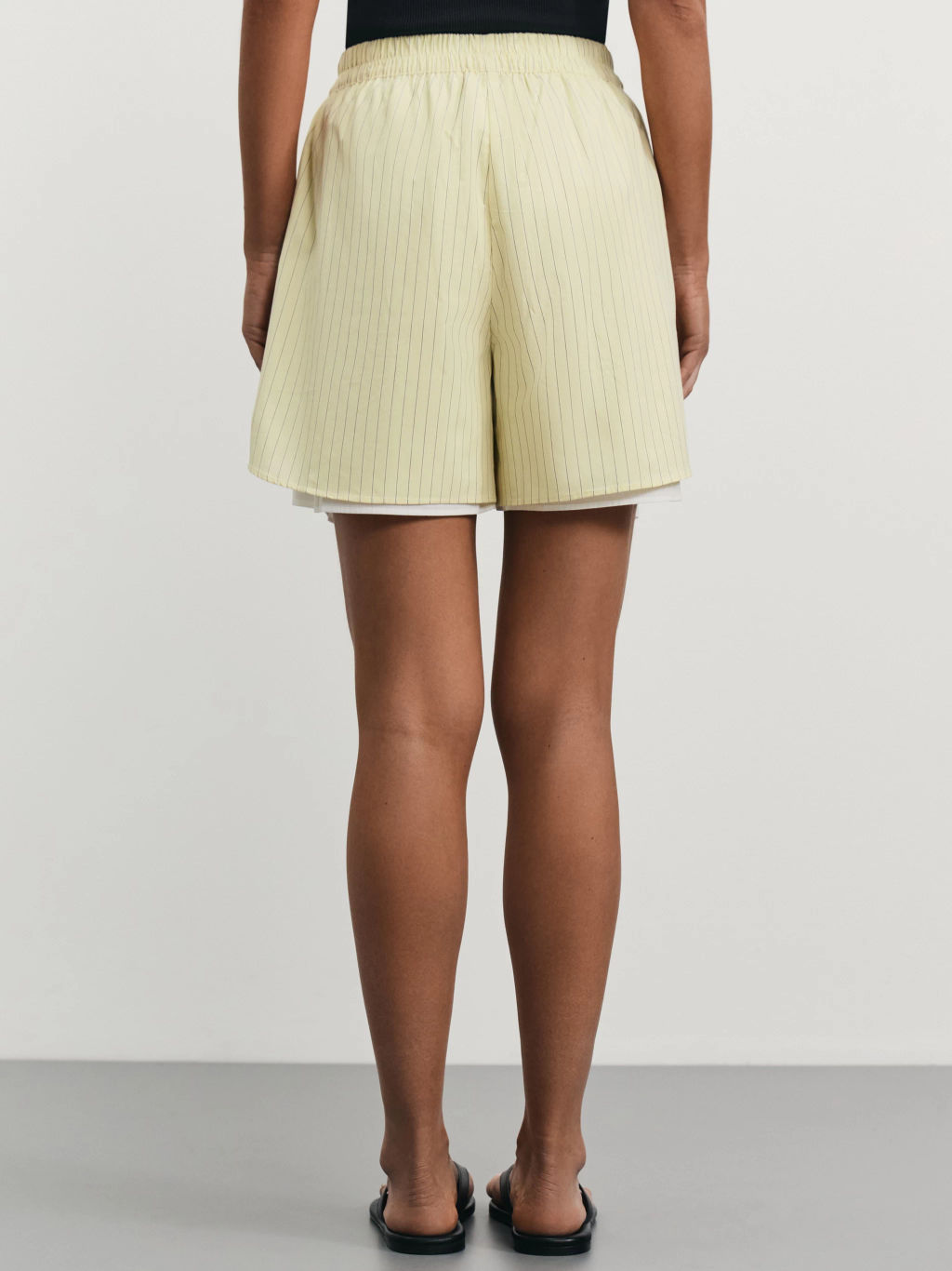 Двуслойные шорты в полоску / Zarina  фото 5