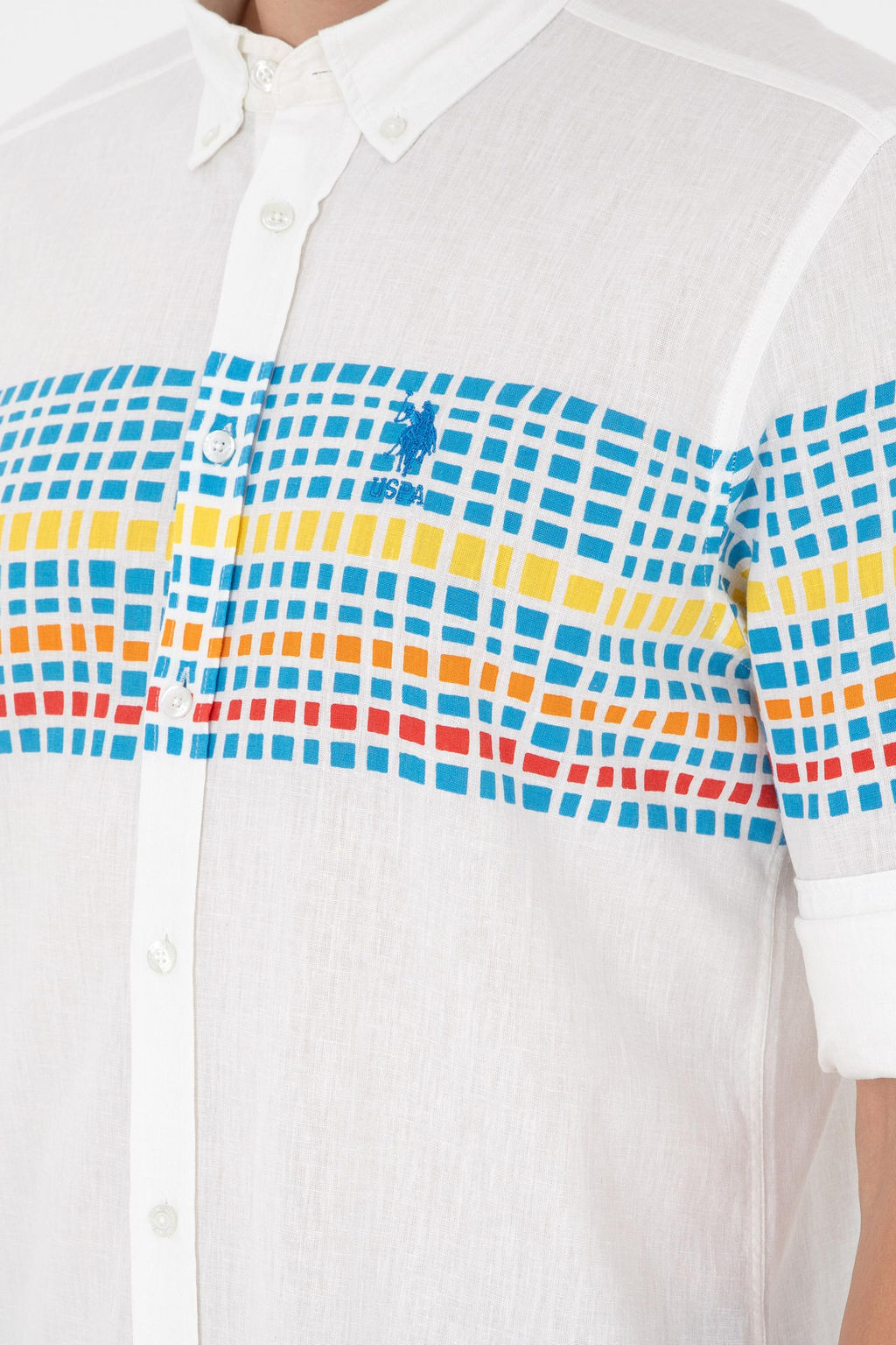 Мужская рубашка Saks с длинным рукавом - U.s. polo assn фото 7