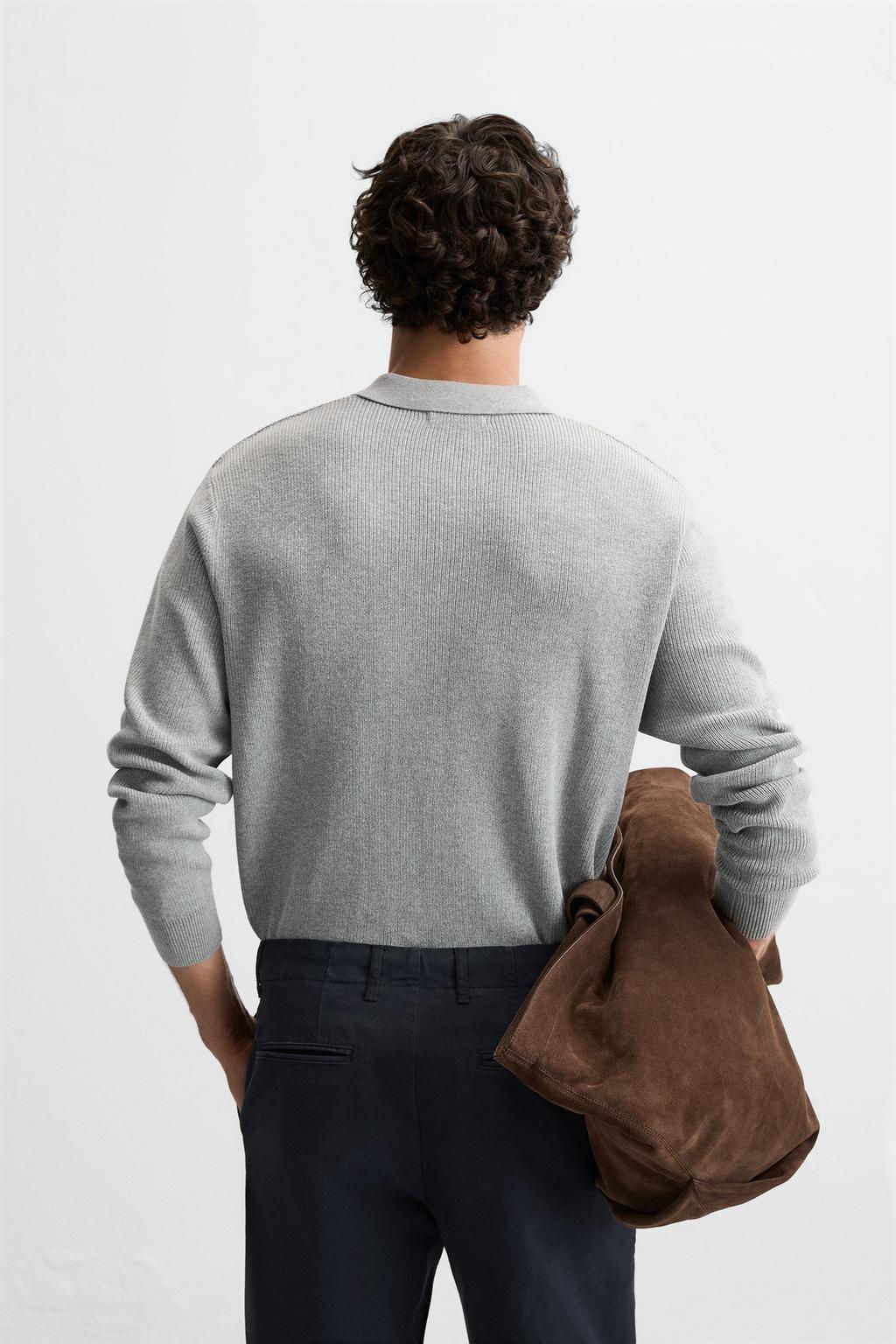 PURL KNIT POLO SHIRT - Zara фото 3
