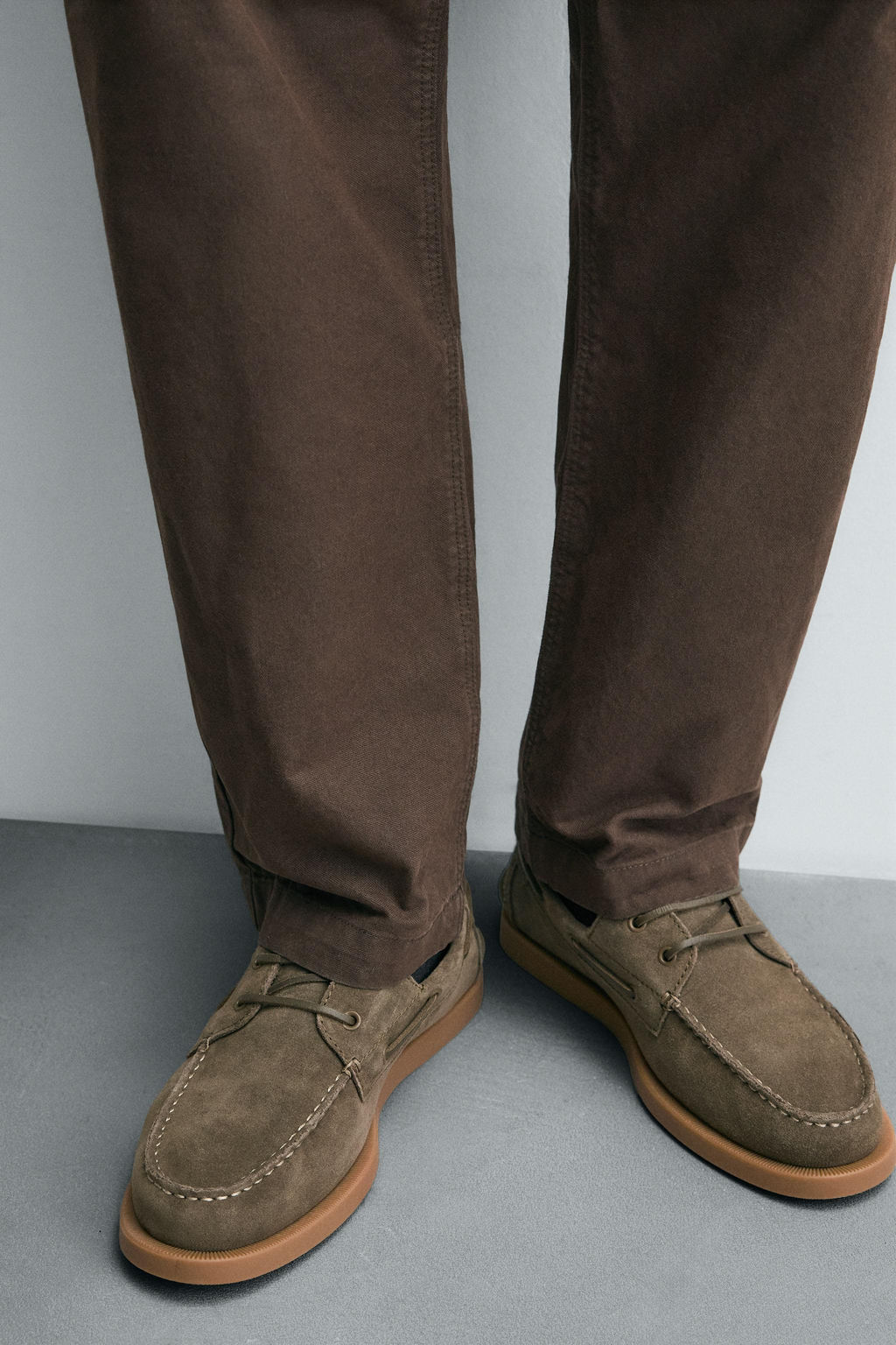 LEATHER DECK SHOES - Zara фото 11
