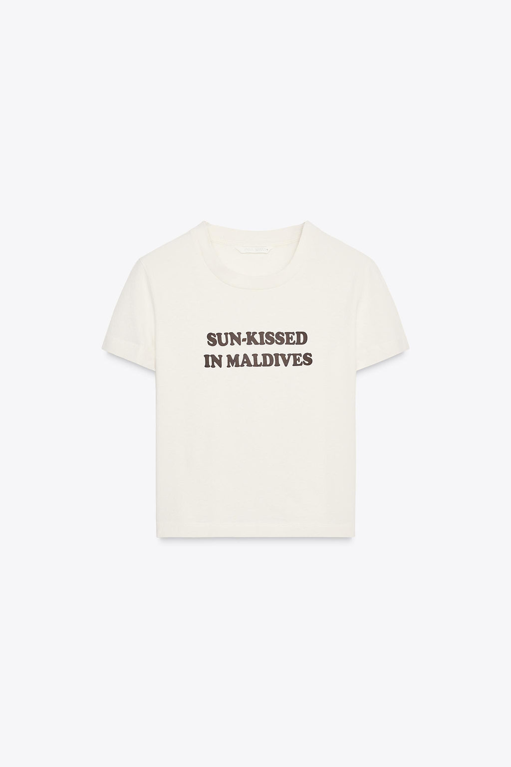 WASHED T-SHIRT WITH SLOGAN - Zara фото 5