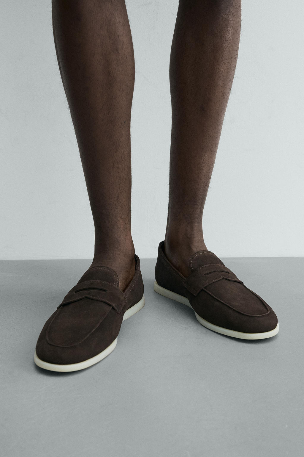 MOCAS?N PIEL CASUAL / Marr?n - Zara фото 4