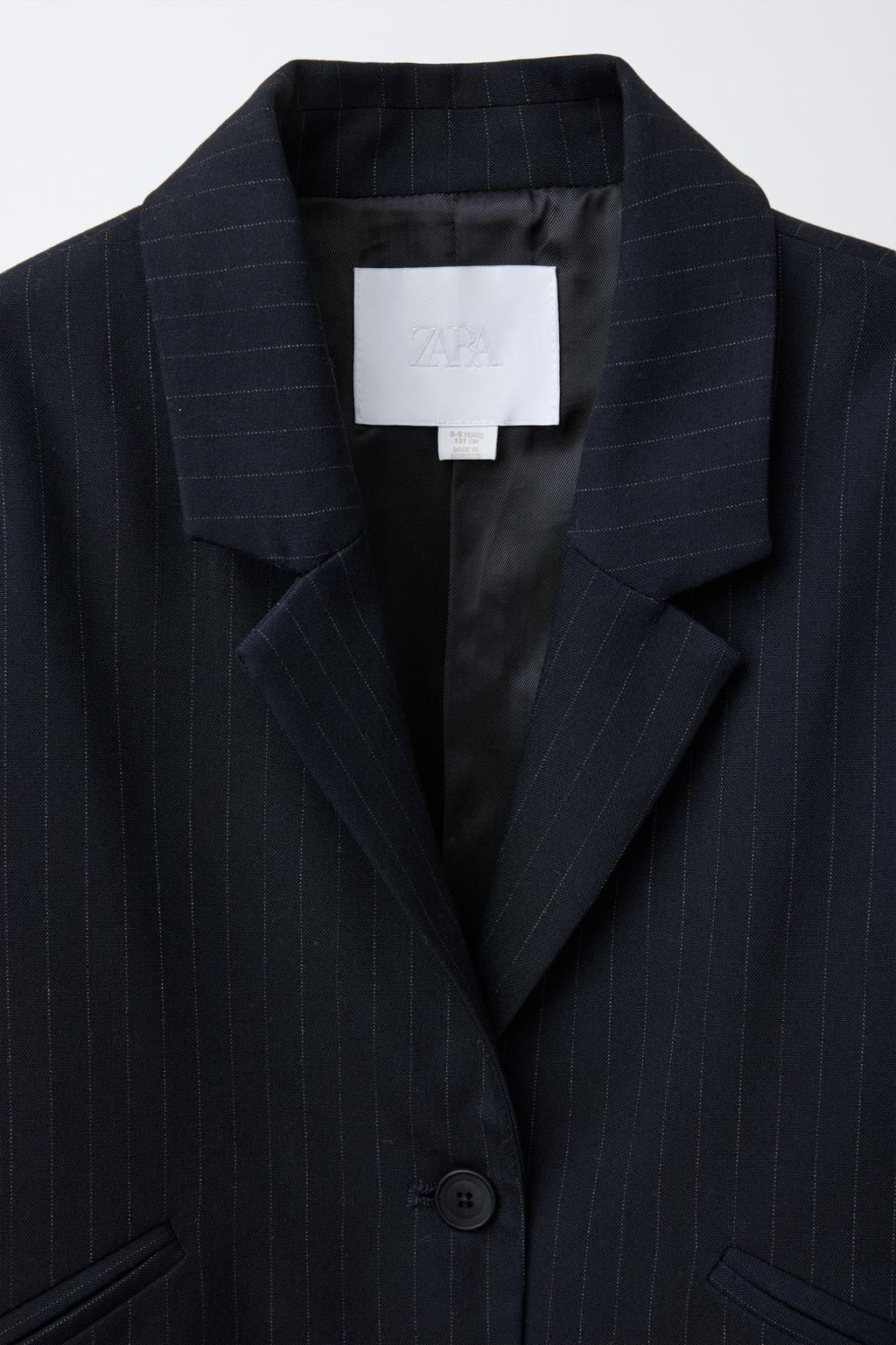 CROPPED PINSTRIPE BLAZER - Zara фото 5