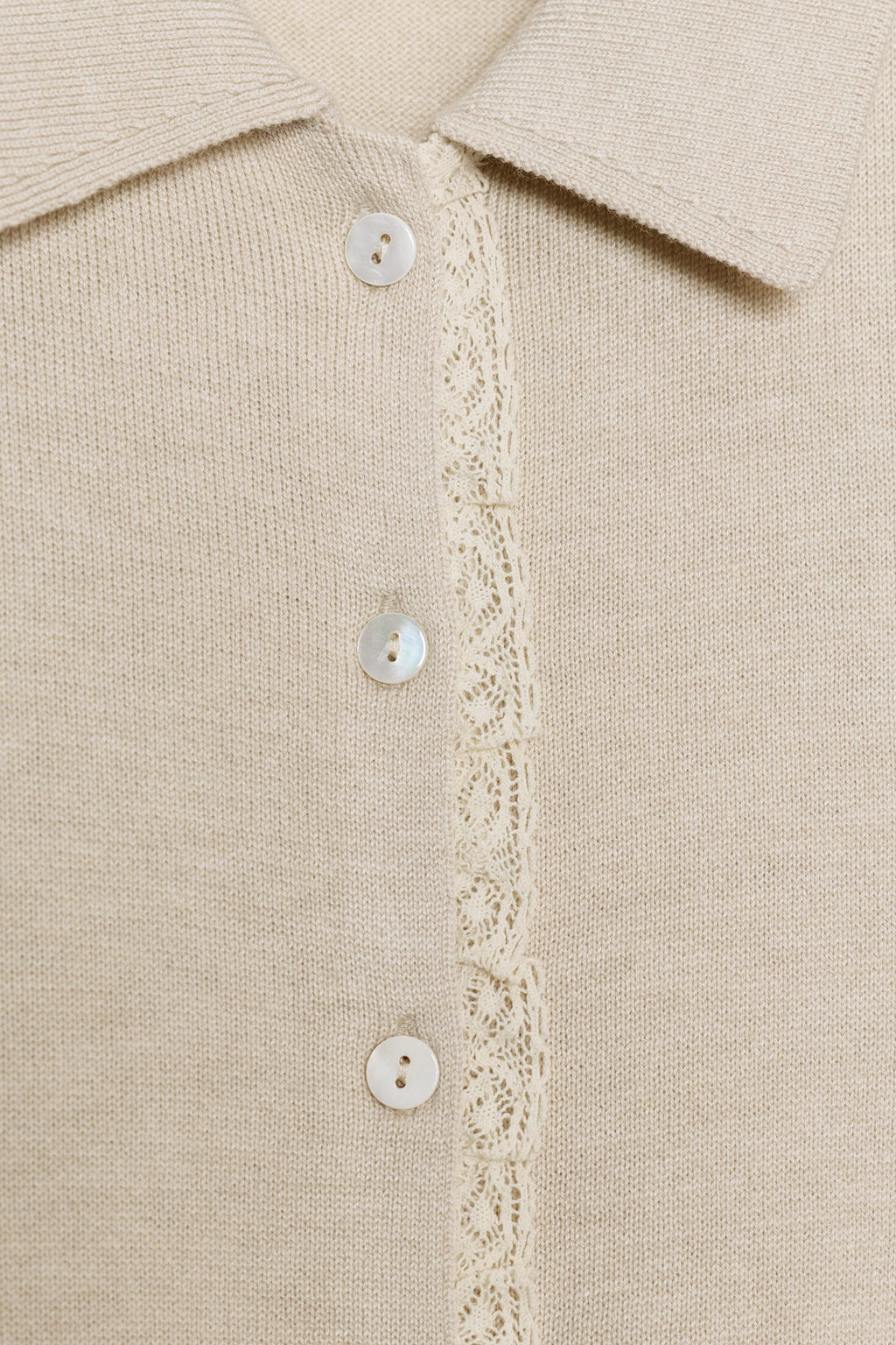 SHORT SLEEVE LACE KNIT CARDIGAN - Zara фото 8