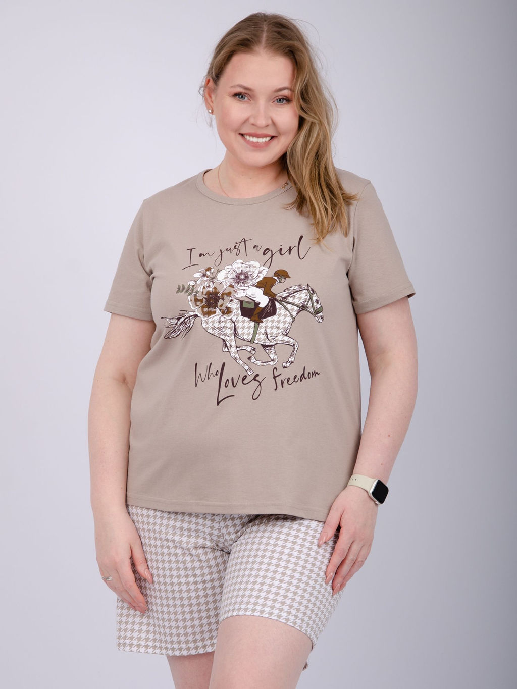 Пижама "Вивианна" шорты, трикотаж