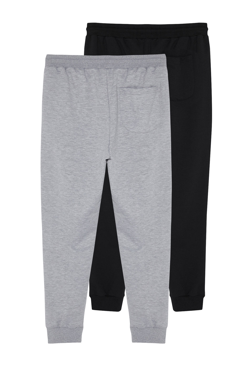 Gri-Siyah Regular/Normal Kesim Pacas? Lastikli Jogger 2li Paket Esofman Alt? TMNAW22EA0279