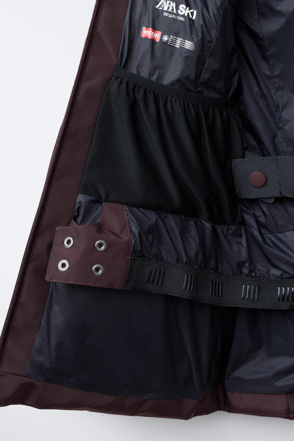 WATER-RESISTANT AND WINDPROOF DOWN PUFFER JACKET WITH BELT RECCO® SYSTEM SKI COLLECTION - Zara фото 10