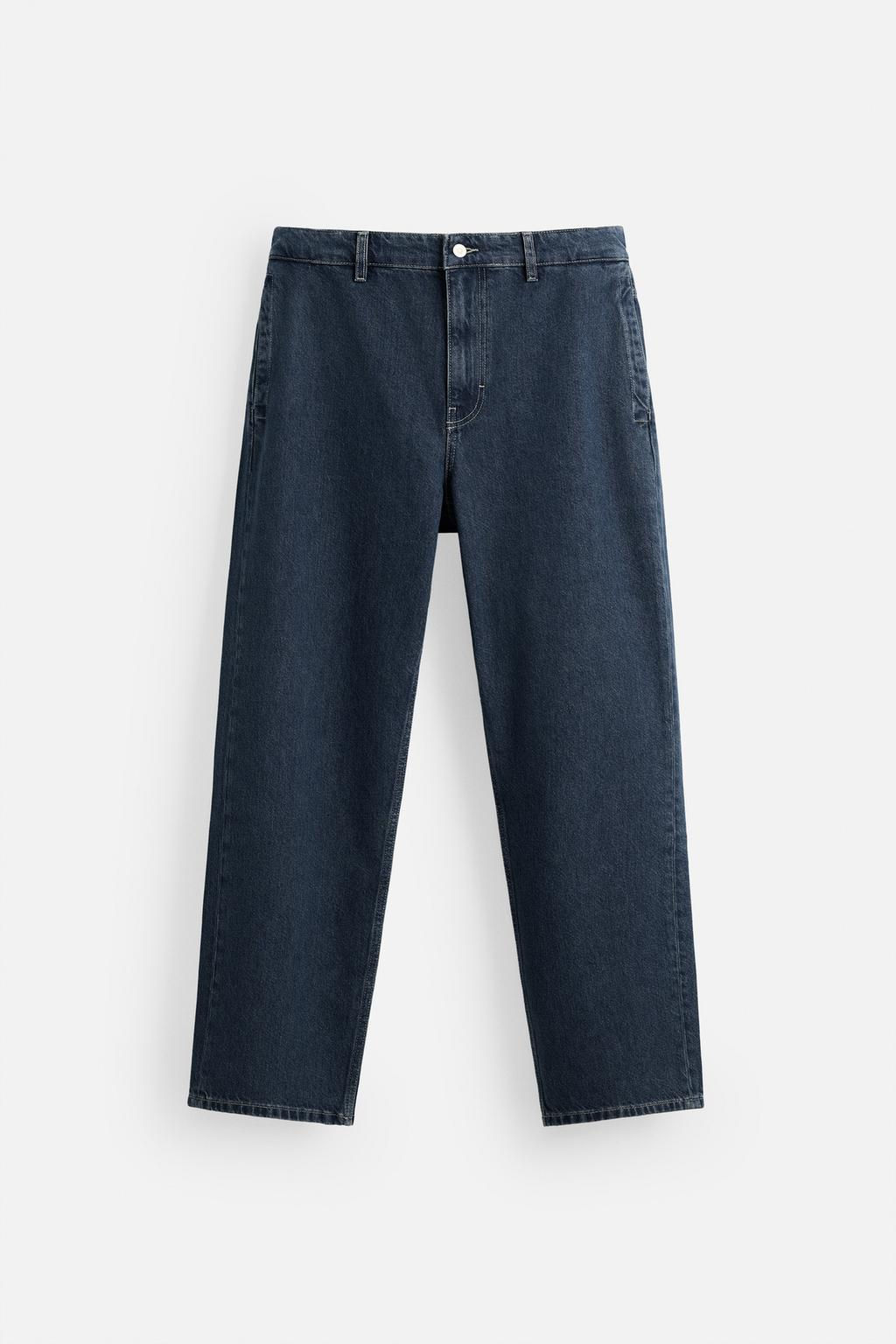 STRAIGHT-LEG CHINO JEANS - Zara фото 7