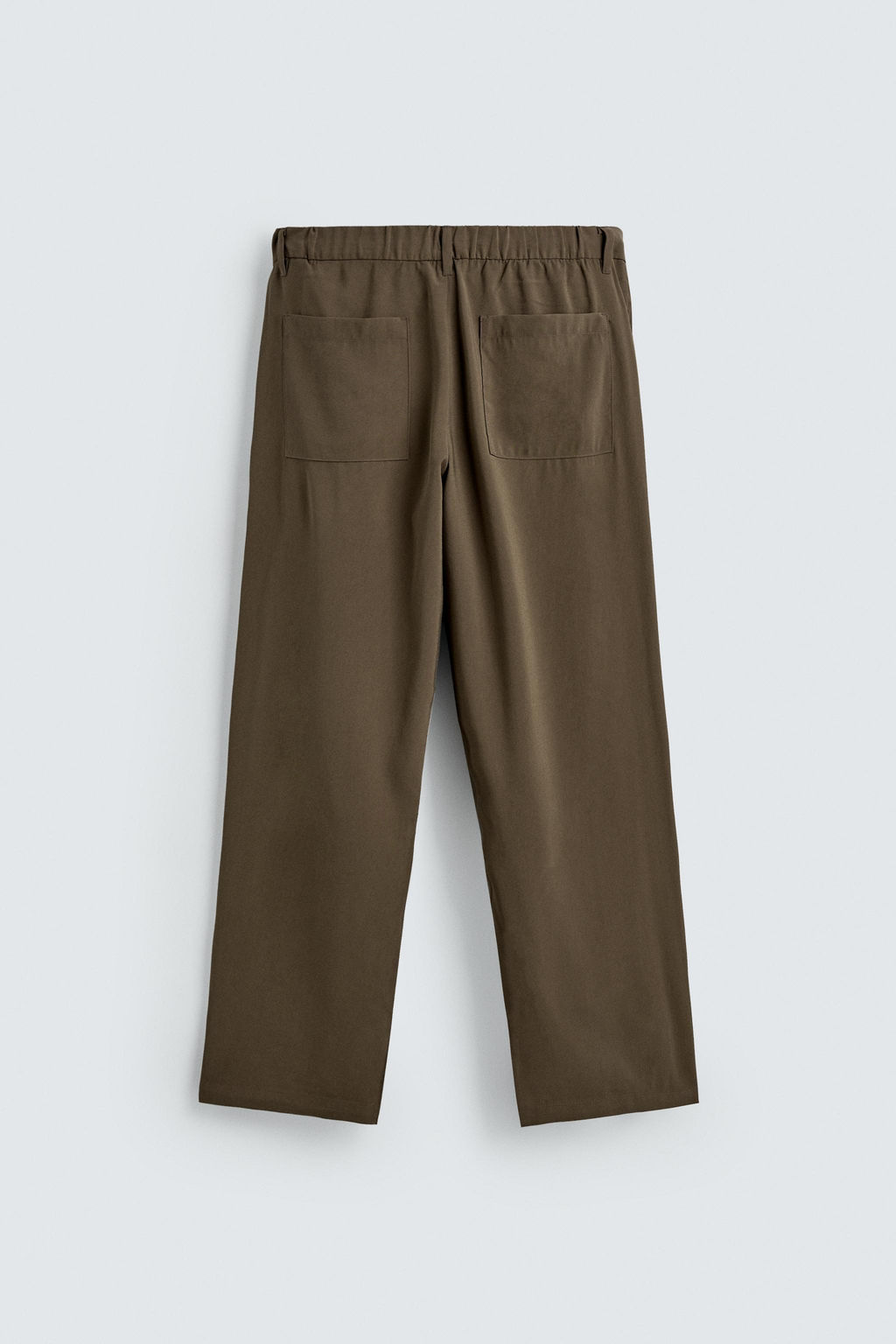 PANTAL?N FLUIDO RELAXED FIT / Marr?n / Topo - Zara фото 7