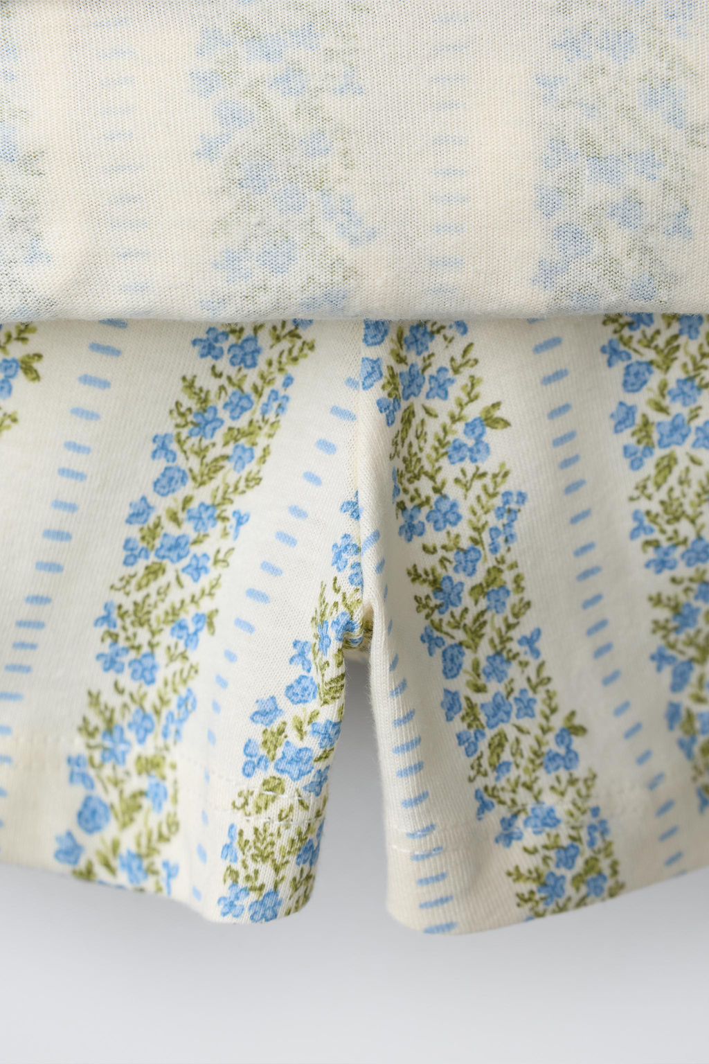 FALDA BERMUDA FLORES / Arena / Azul - Zara фото 4
