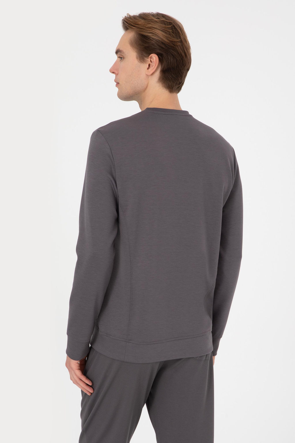 Erkek Regular Fit Bisiklet Yaka Gri Sweatshirt - U.s. polo assn фото 5