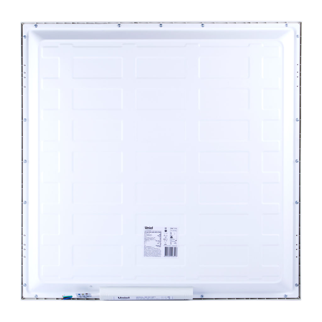 ULP-6060-50W/6500K OFFICE-B WHITE Светильник светодиодный потолочный встраиваемый. Дневной свет (6500K). Рассеиватель матовый. В комплекте с и/п. Корпус белый. ТМ Uniel